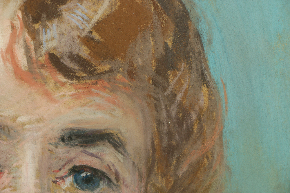 Emily B. Waite Pastel Portrait of Older Woman