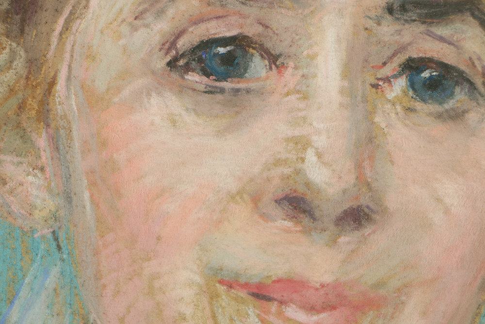 Emily B. Waite Pastel Portrait of Older Woman