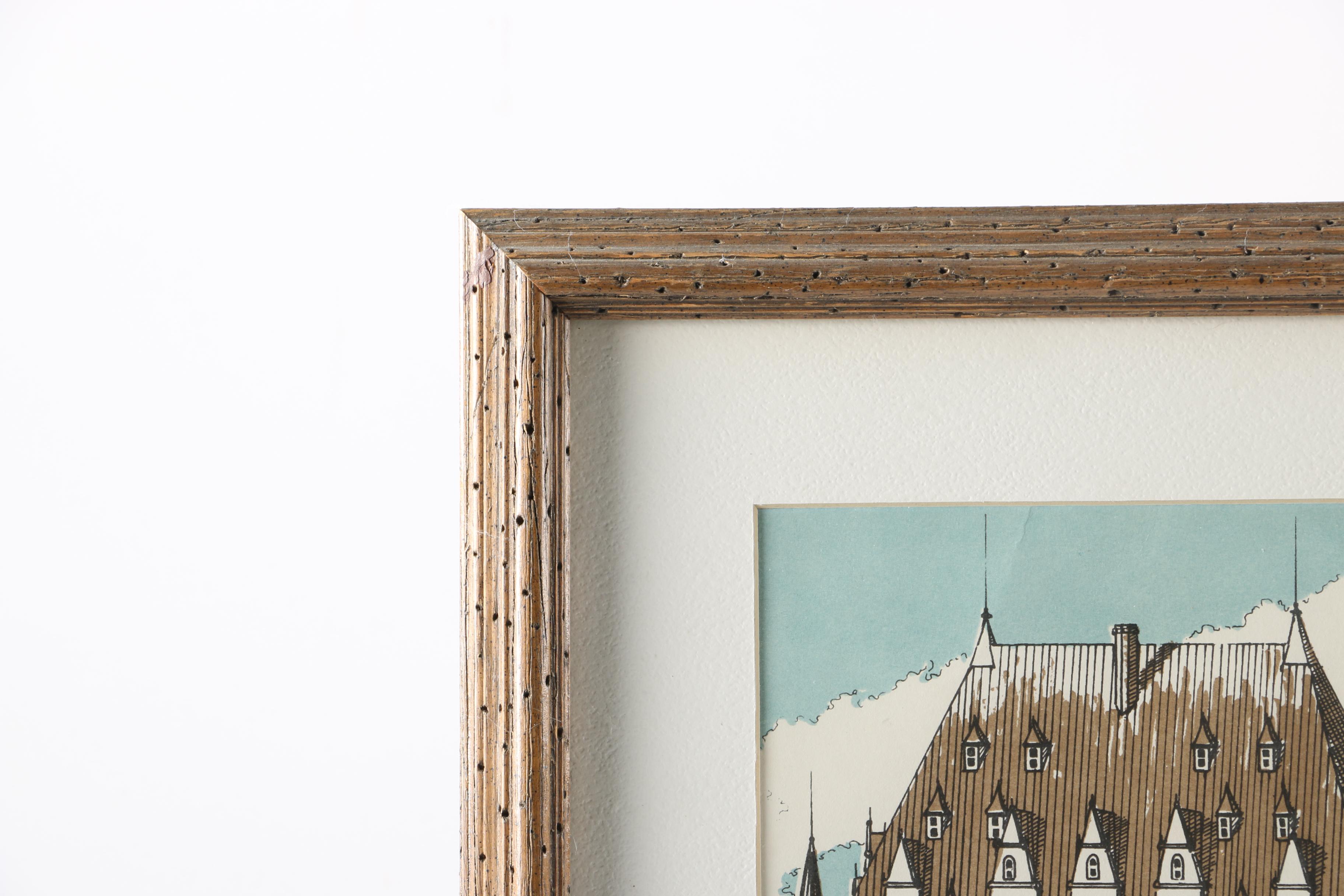 Limited Edition Serigraph on Paper "Chateau Frontenac"