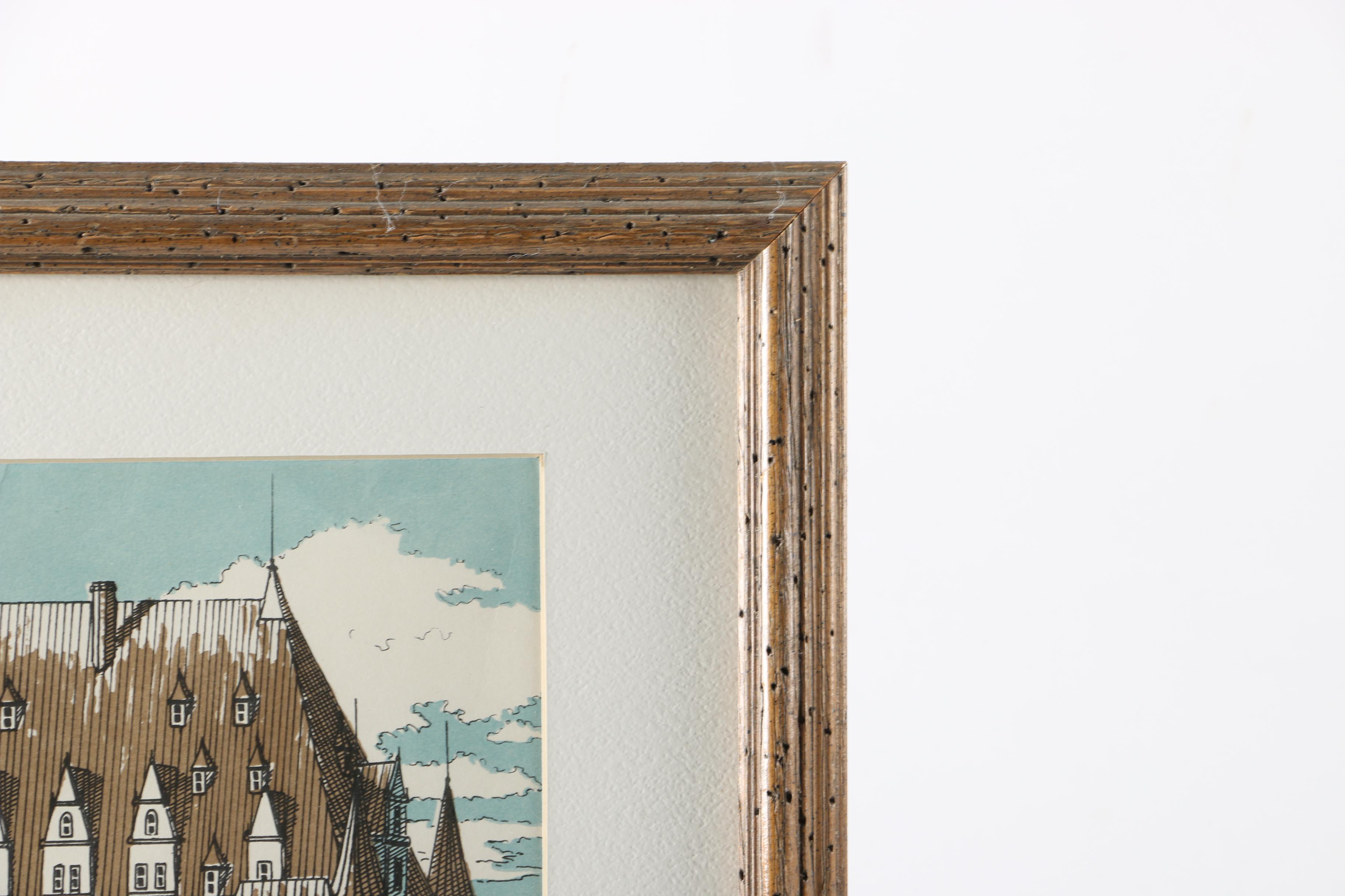 Limited Edition Serigraph on Paper "Chateau Frontenac"