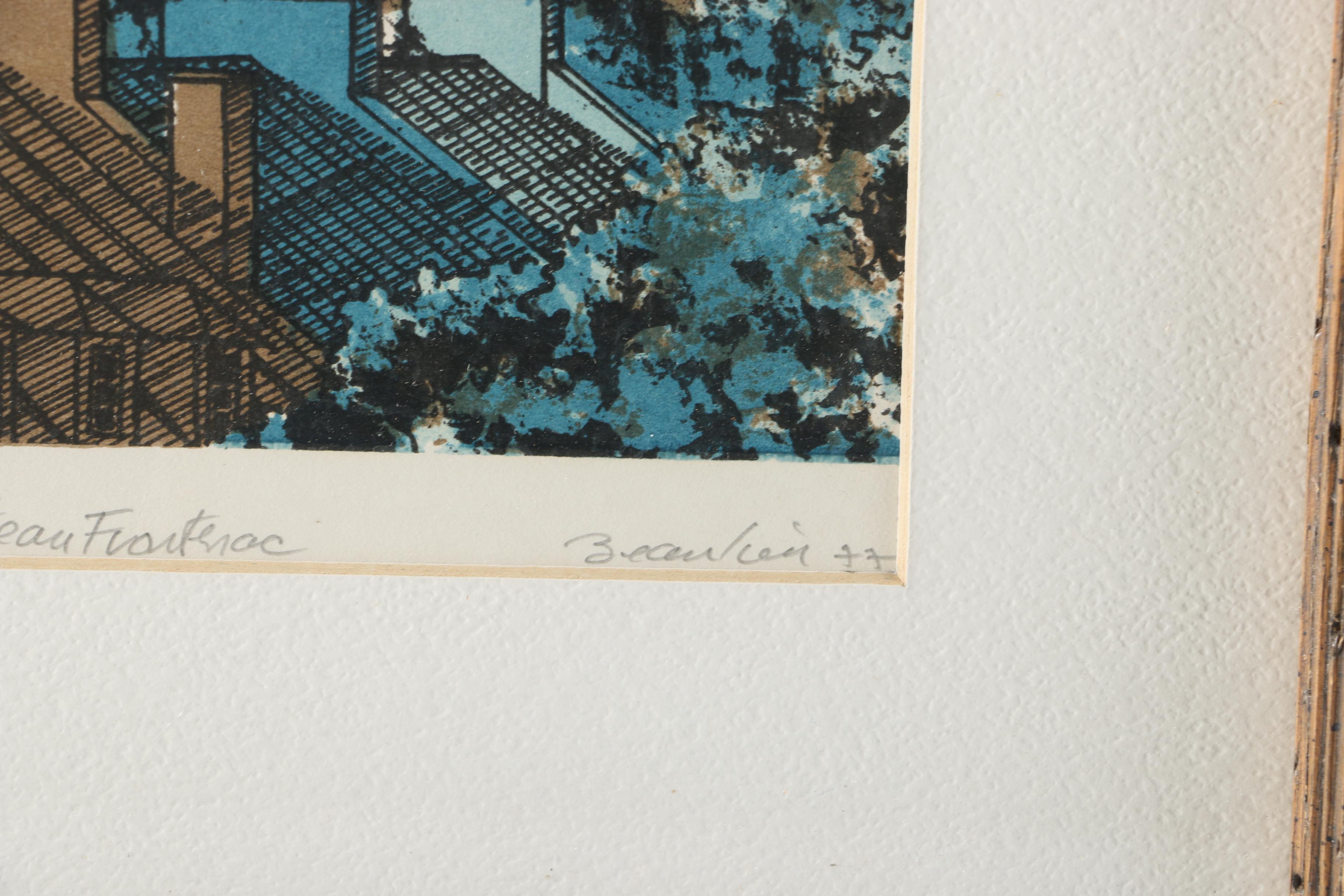 Limited Edition Serigraph on Paper "Chateau Frontenac"