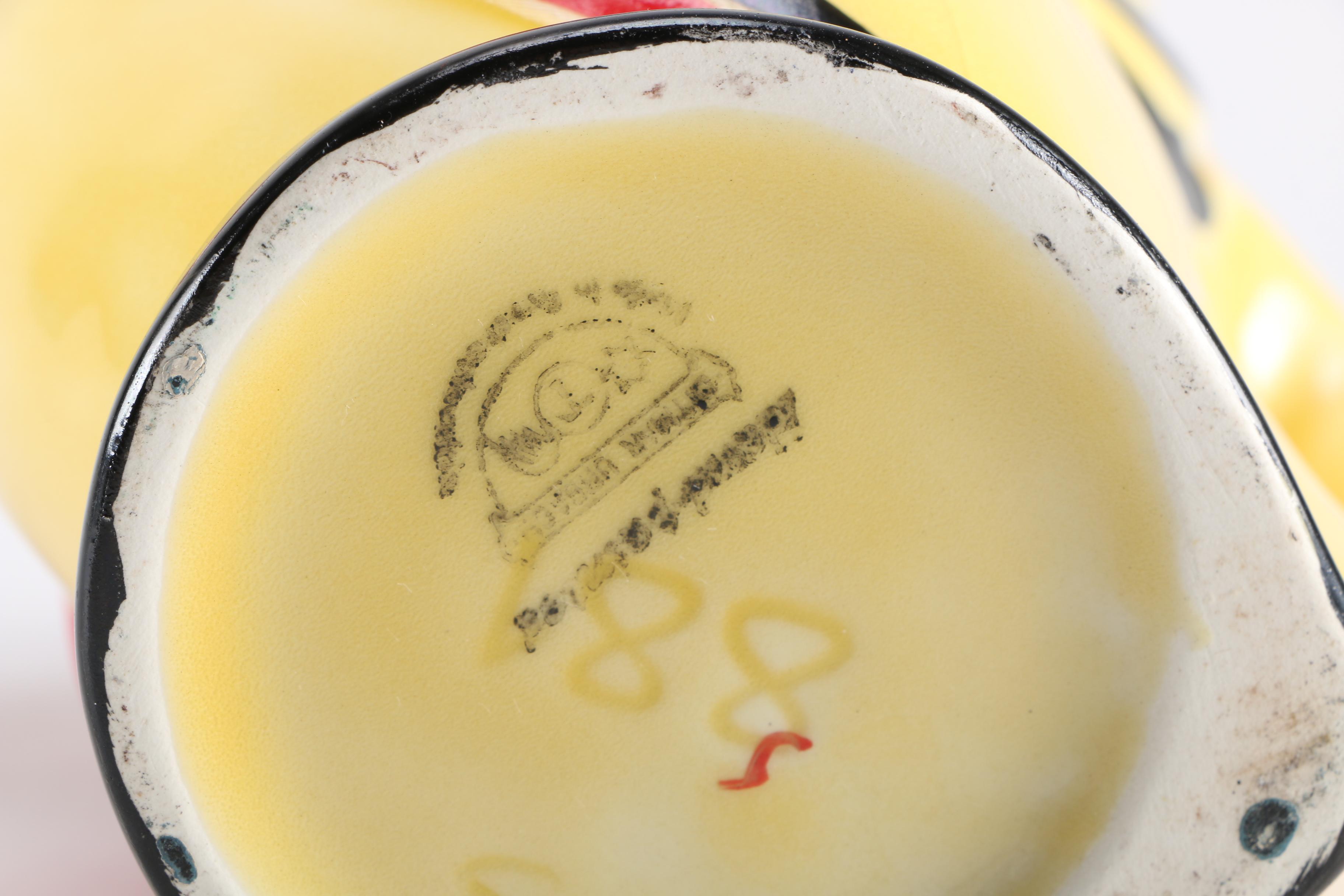 1930s Ditmar Urbach Czech Art Deco Toucan Pitcher