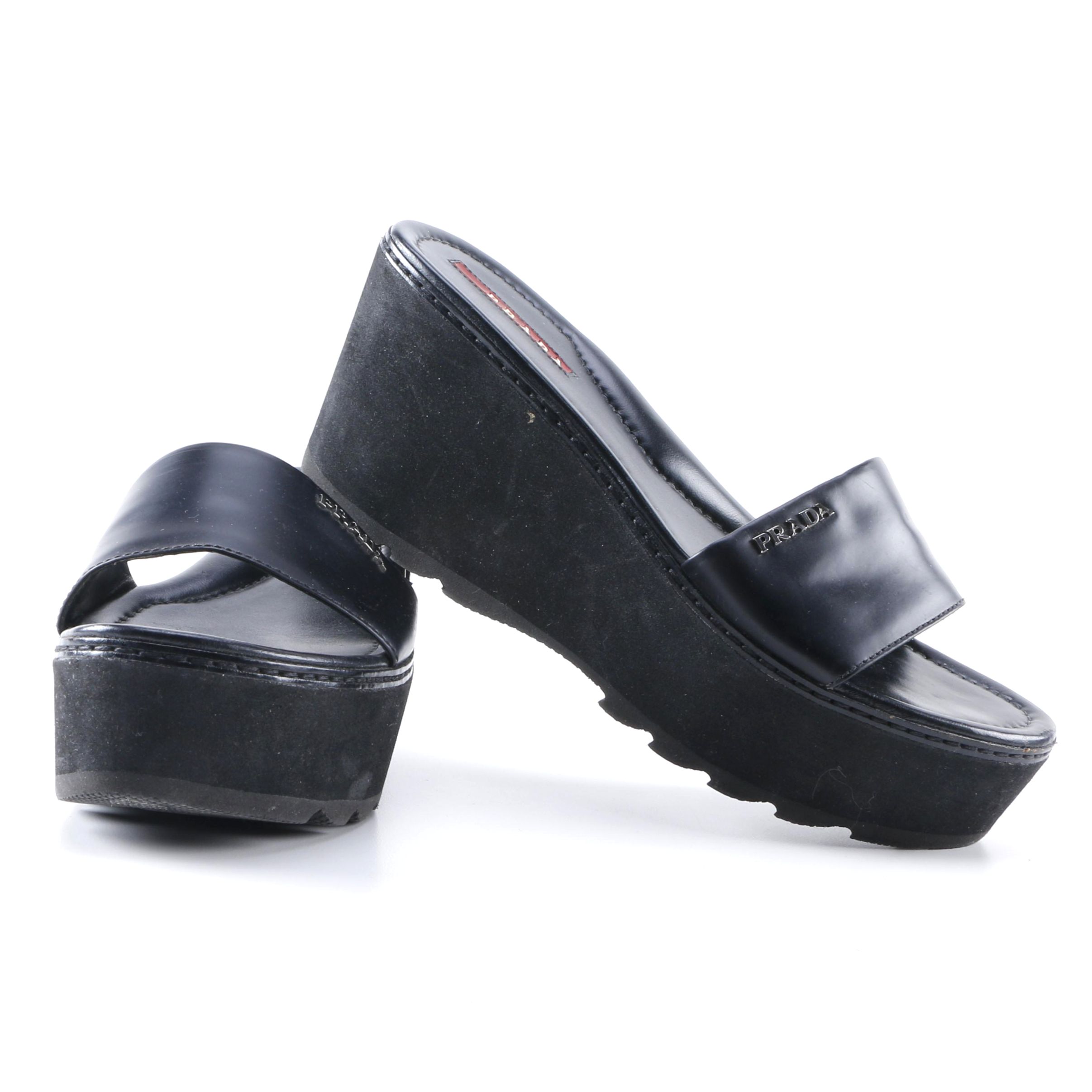 Prada Platform Sandals