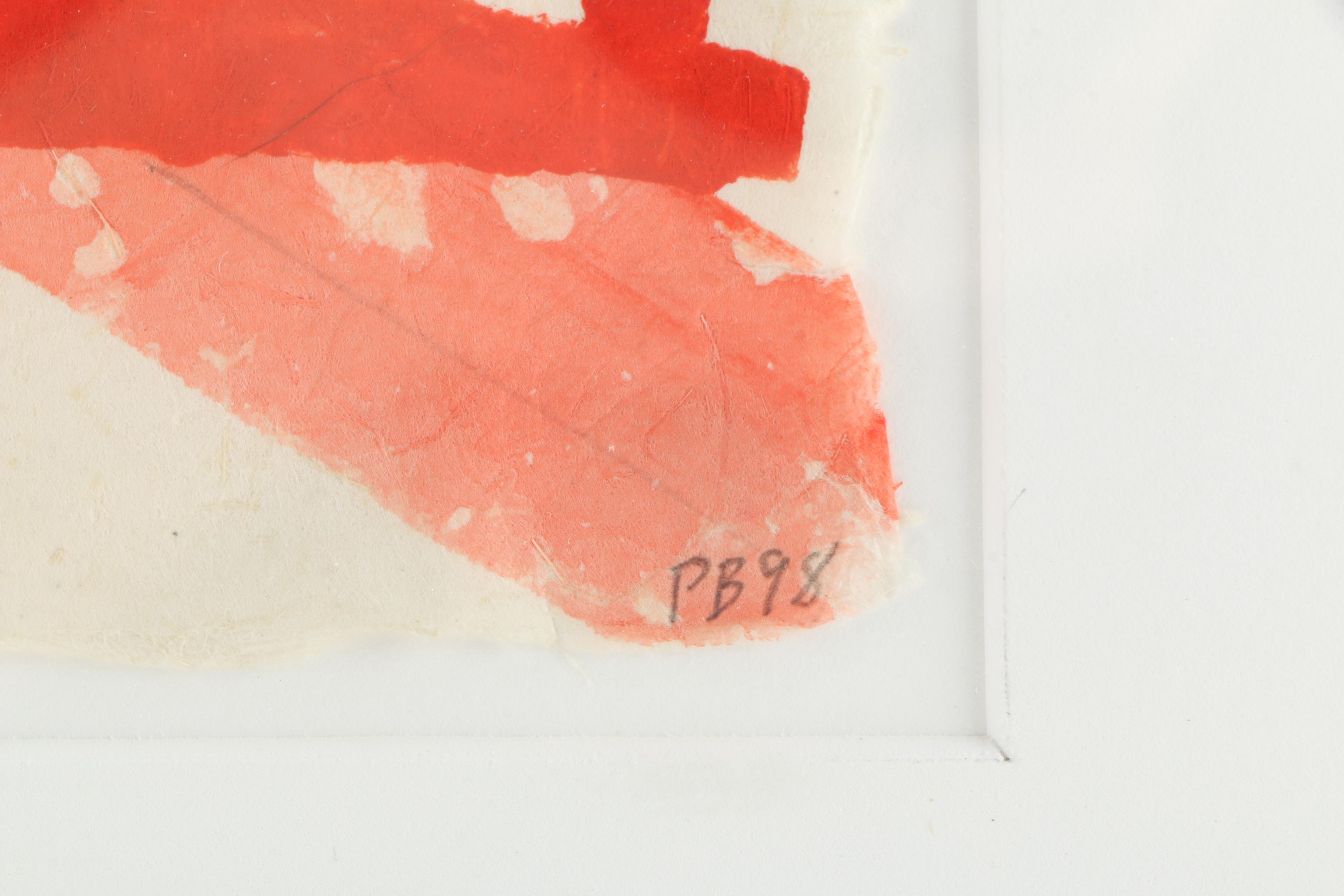 Paul Bowen Hand Embellished Block Print on Handmade Paper