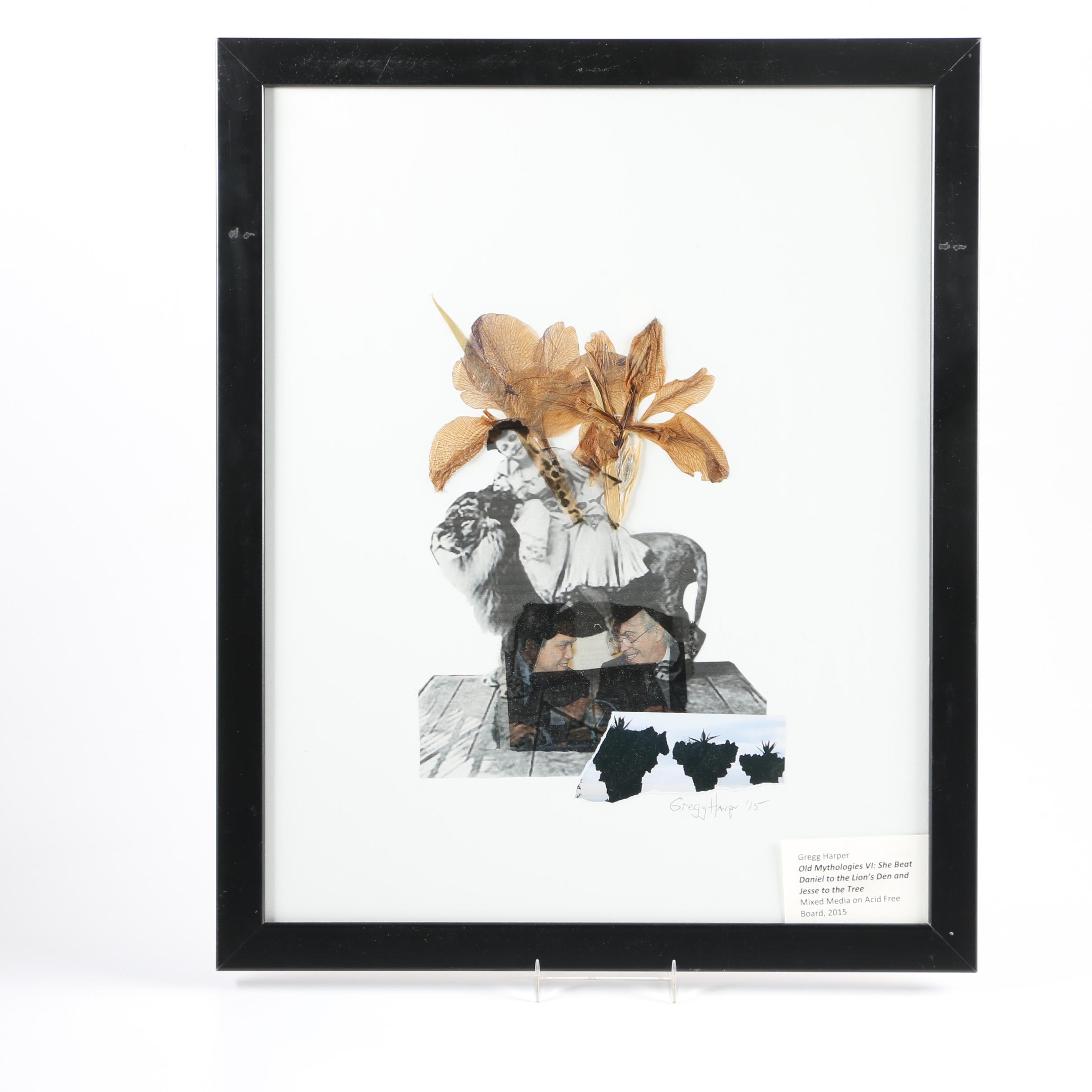 Gregg Harper Mixed Media on Board  "Old Mythologies VI"