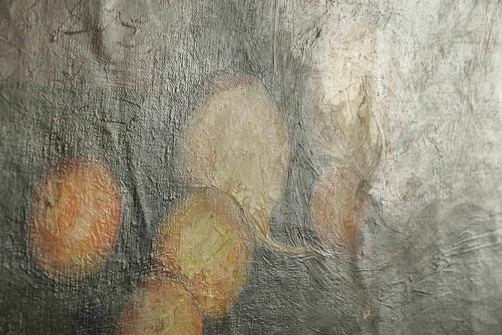 Emily B. Waite Oil Painting on Unstretched Canvas Still Life with Onions