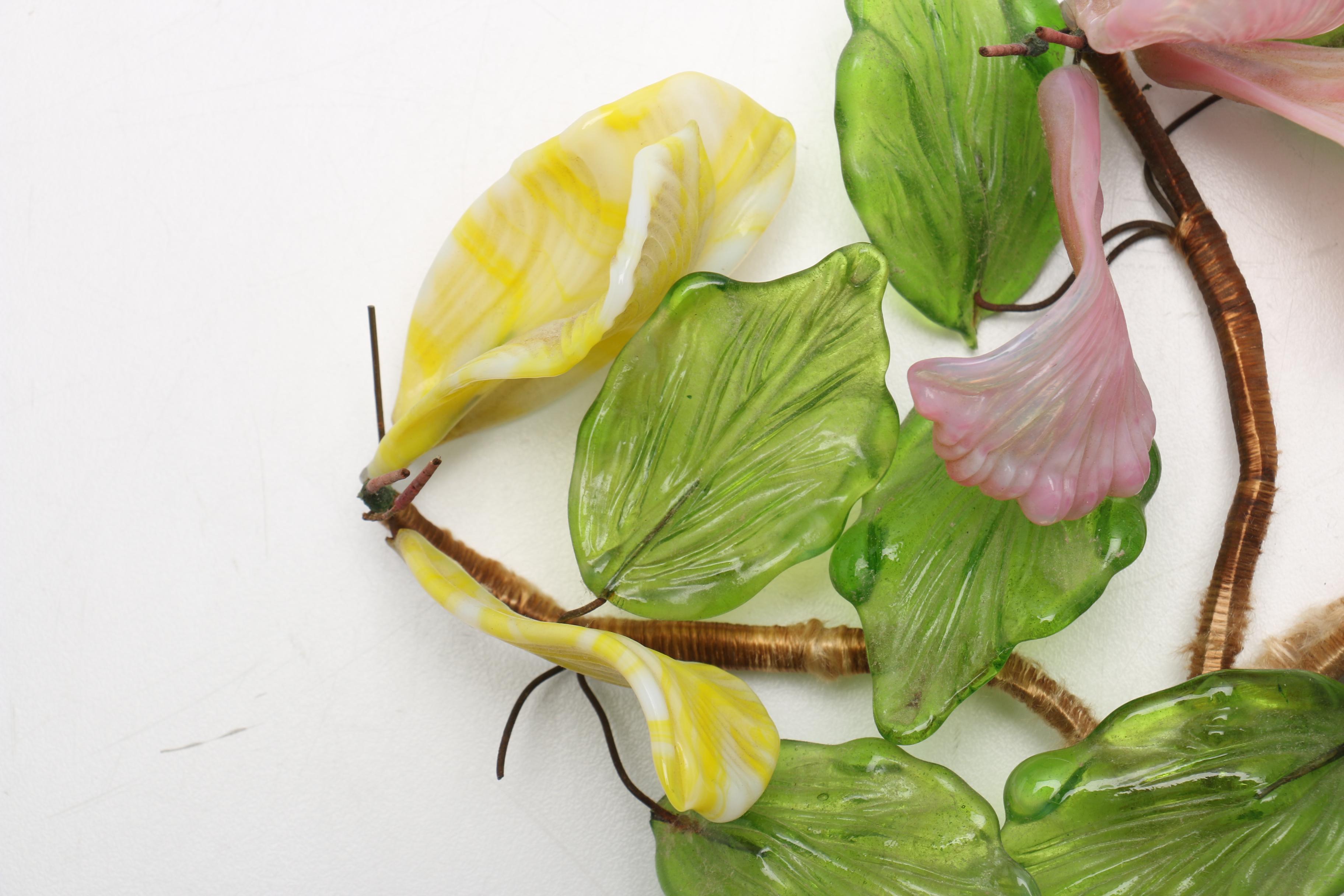 Vintage Blown Glass Flowers