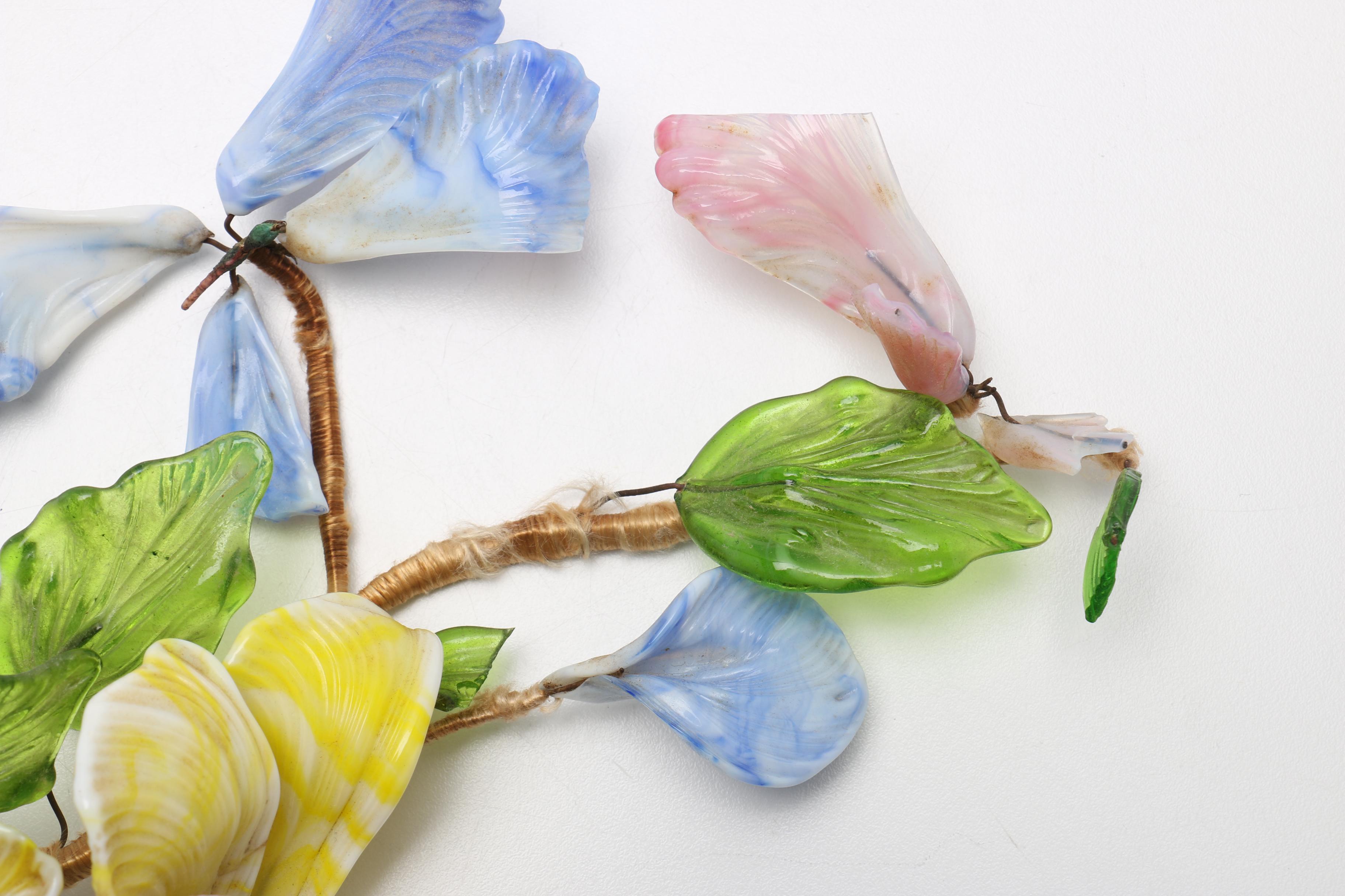 Vintage Blown Glass Flowers