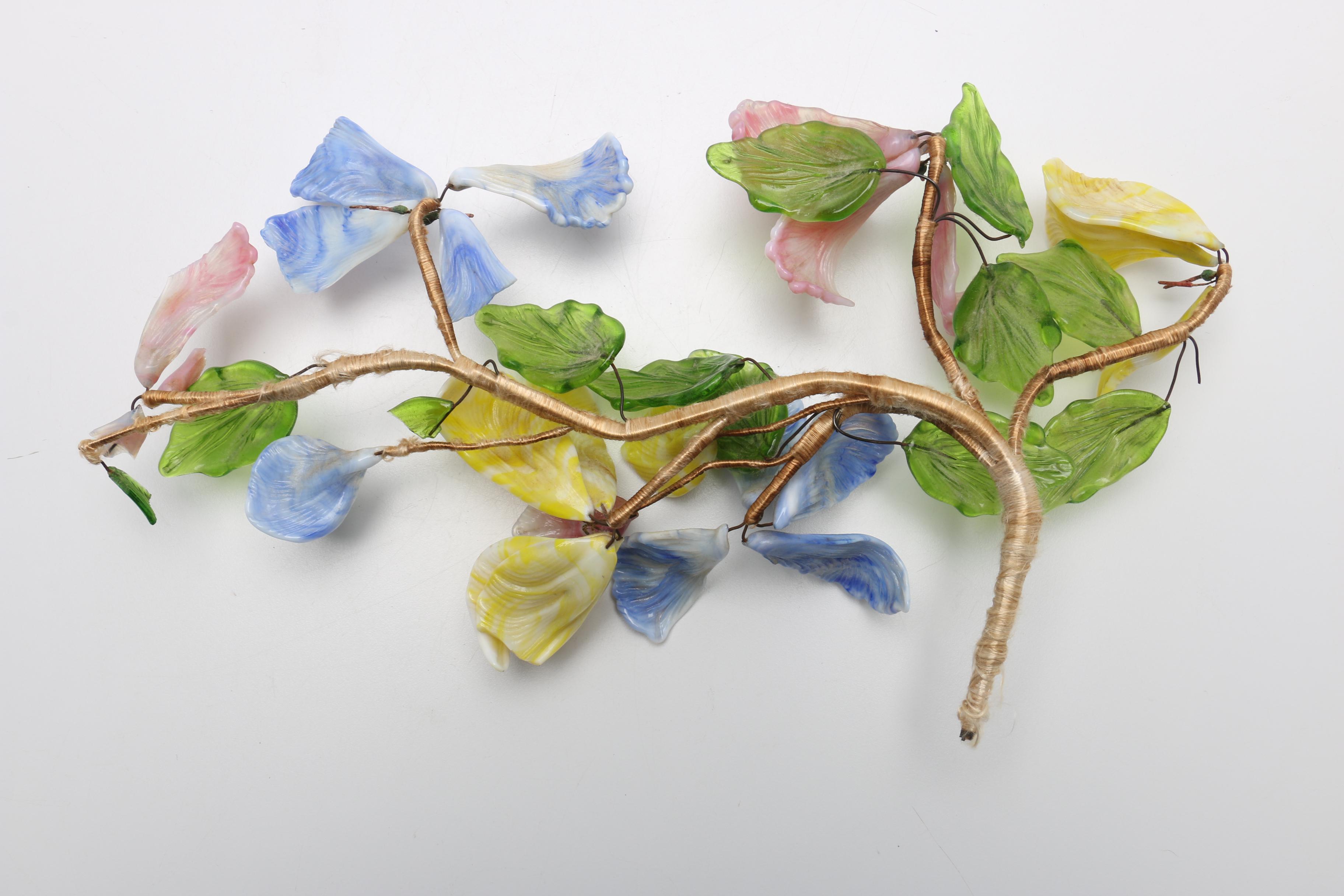 Vintage Blown Glass Flowers