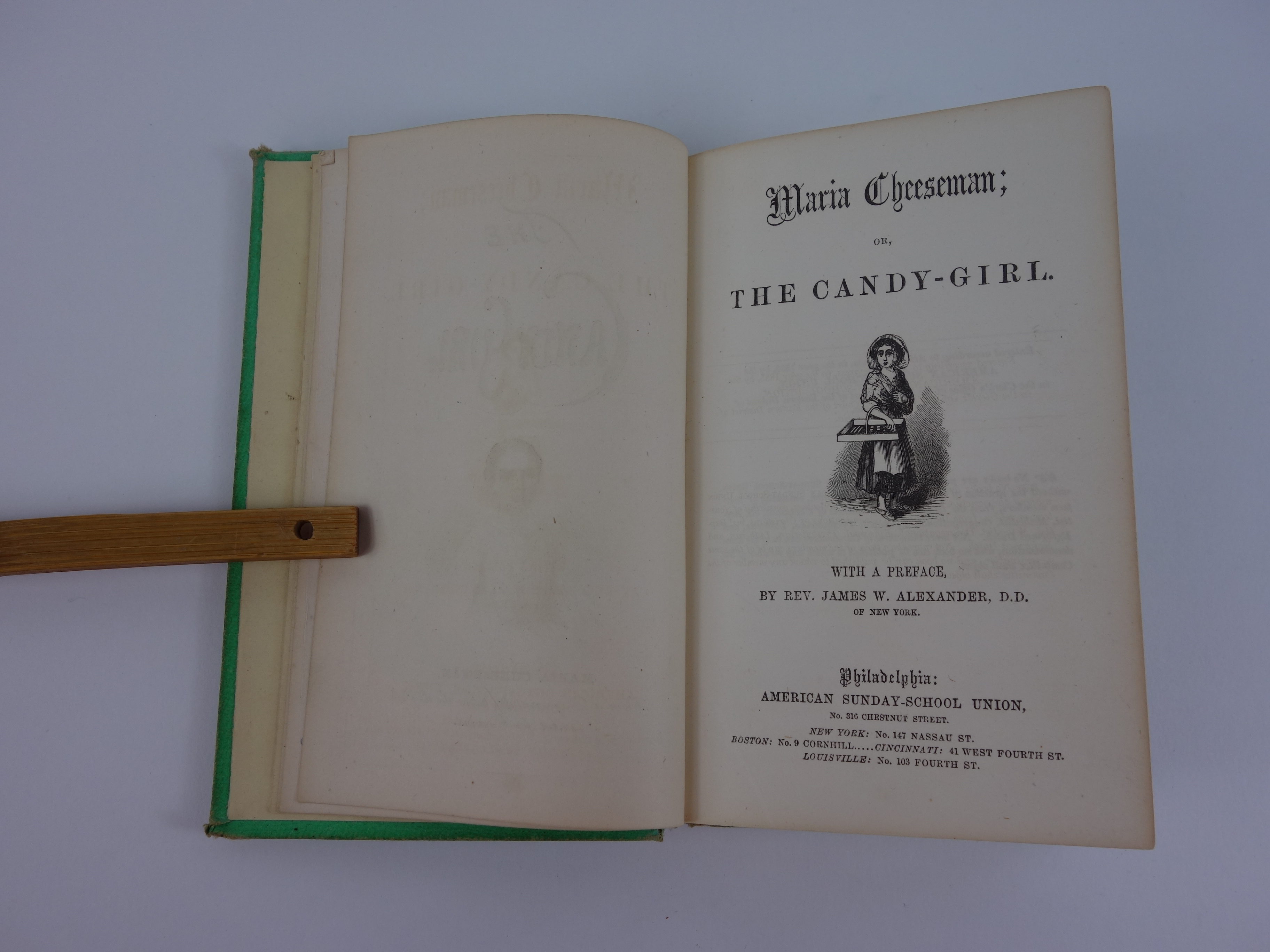 1855 First Edition "Maria Cheeseman: Or The Candy Girl"