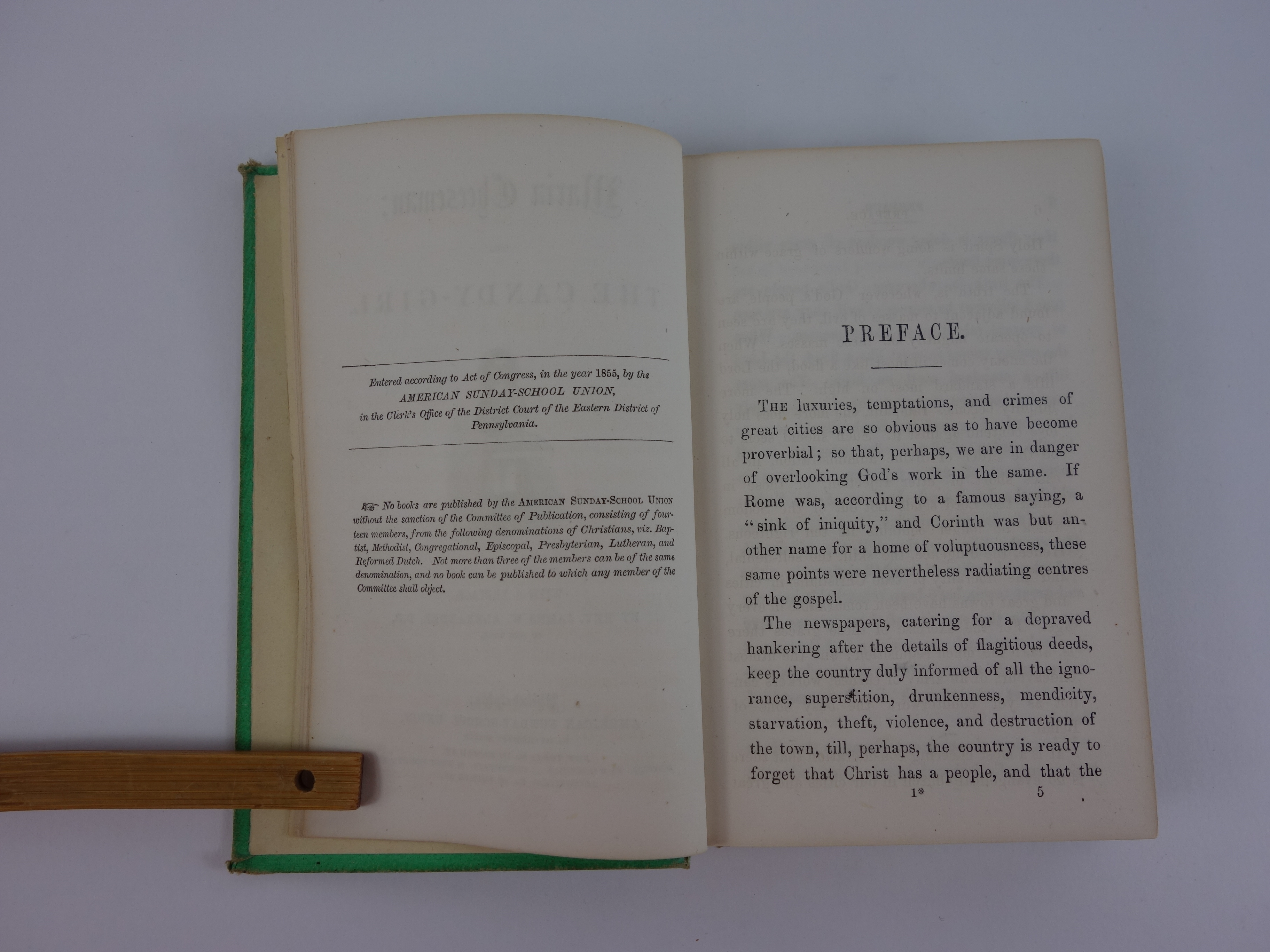 1855 First Edition "Maria Cheeseman: Or The Candy Girl"