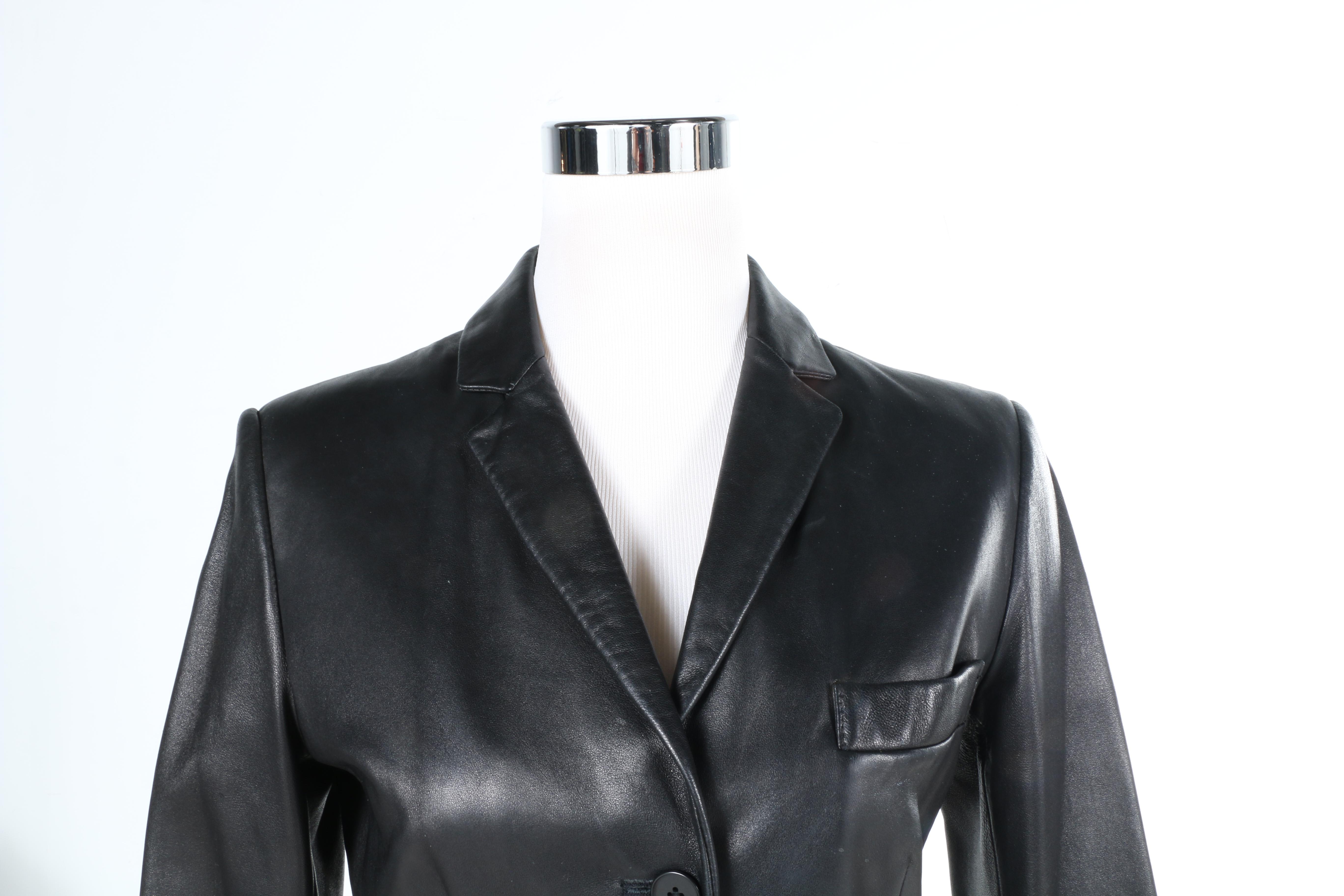 CK Calvin Klein Women's Black Leather Jacket
