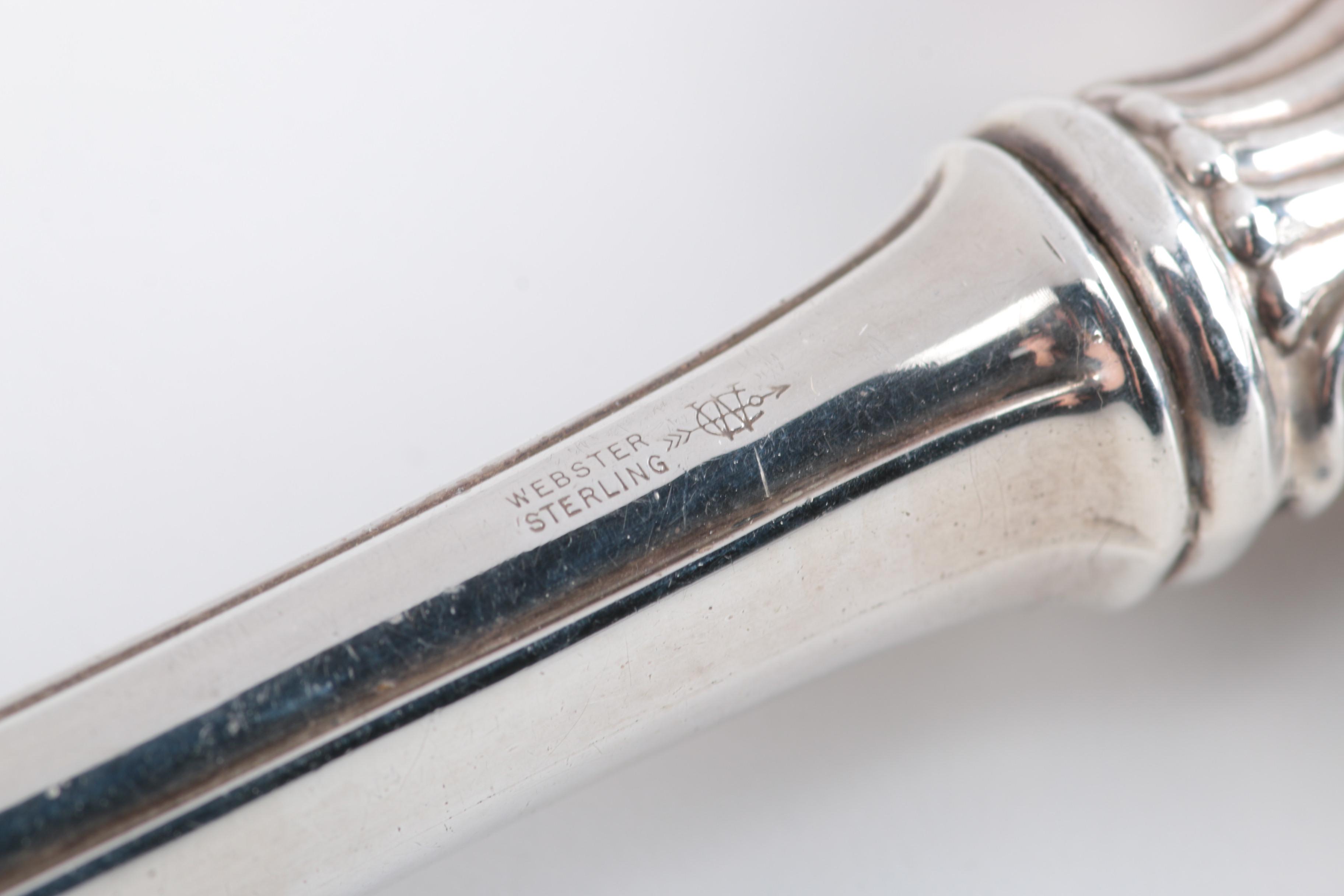 Vintage Sterling Silver Vanity Accessories Featuring Webster Co.