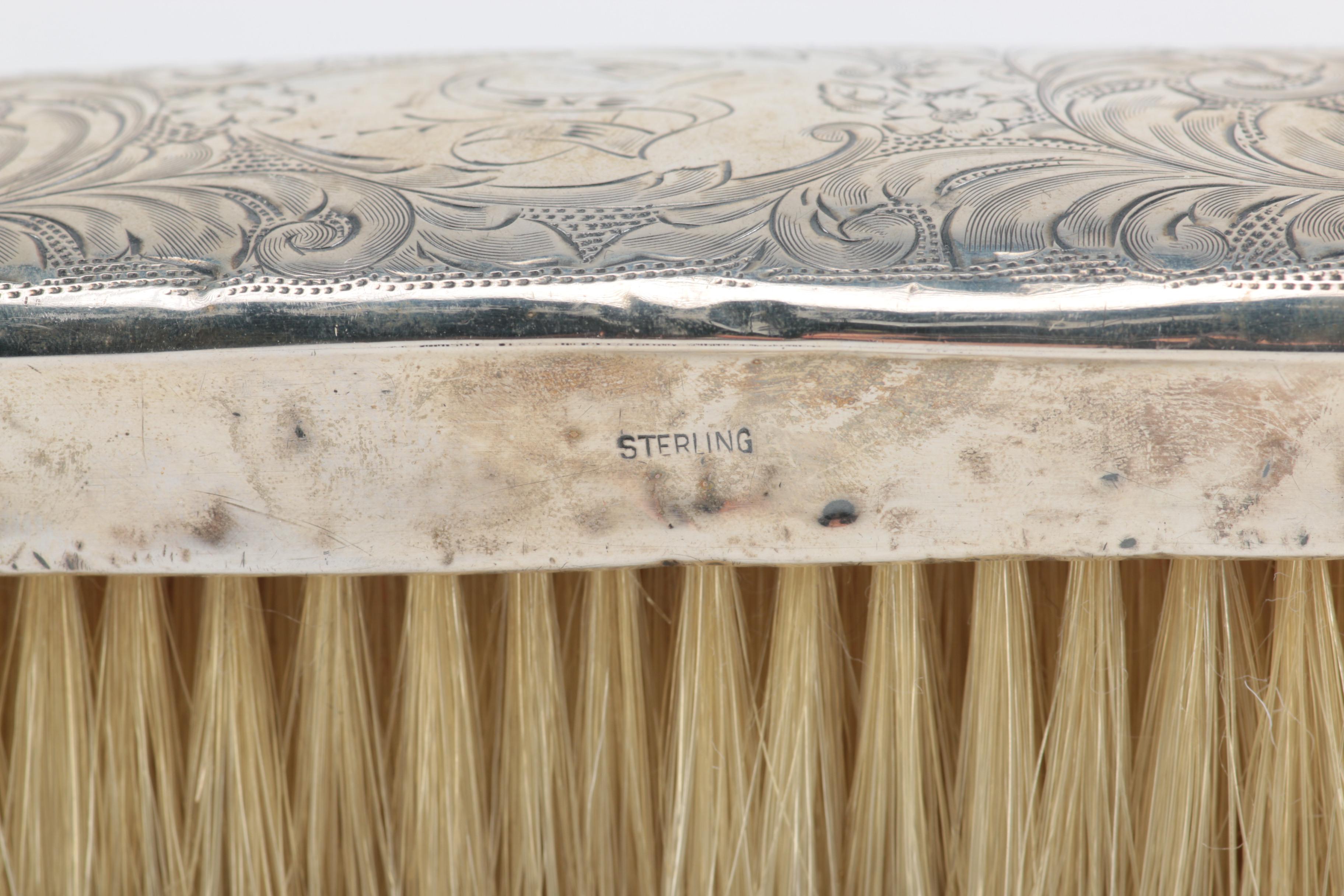 Vintage Sterling Silver Vanity Accessories Featuring Webster Co.