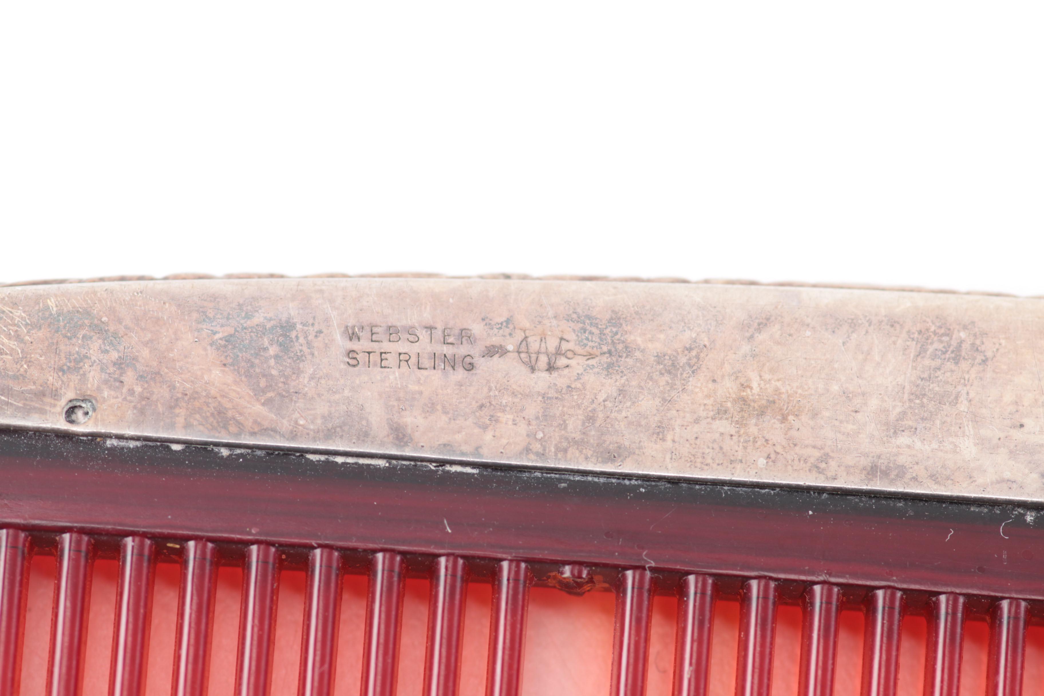 Vintage Sterling Silver Vanity Accessories Featuring Webster Co.