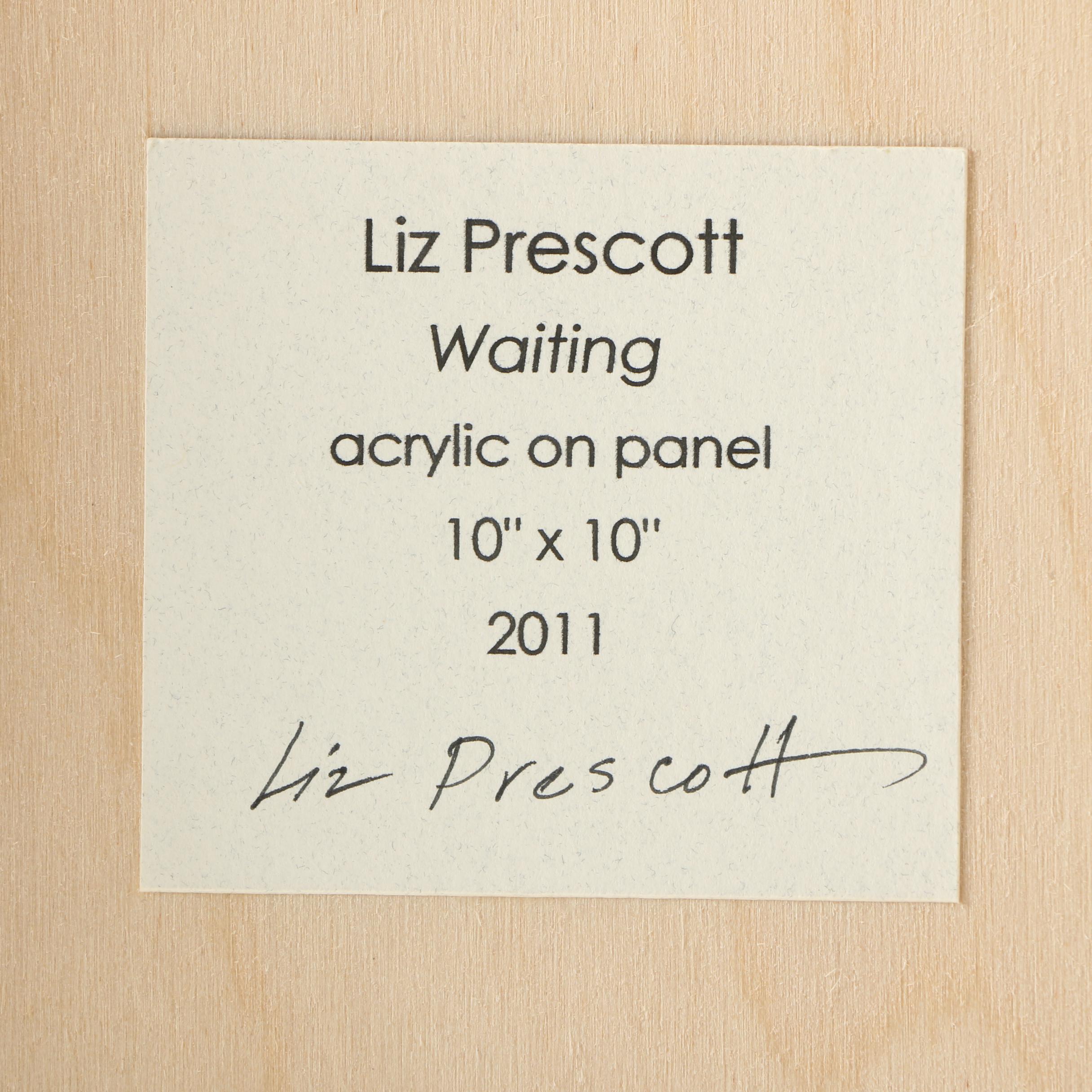 Liz Prescott Acrylic Painting on Panel "Waiting"