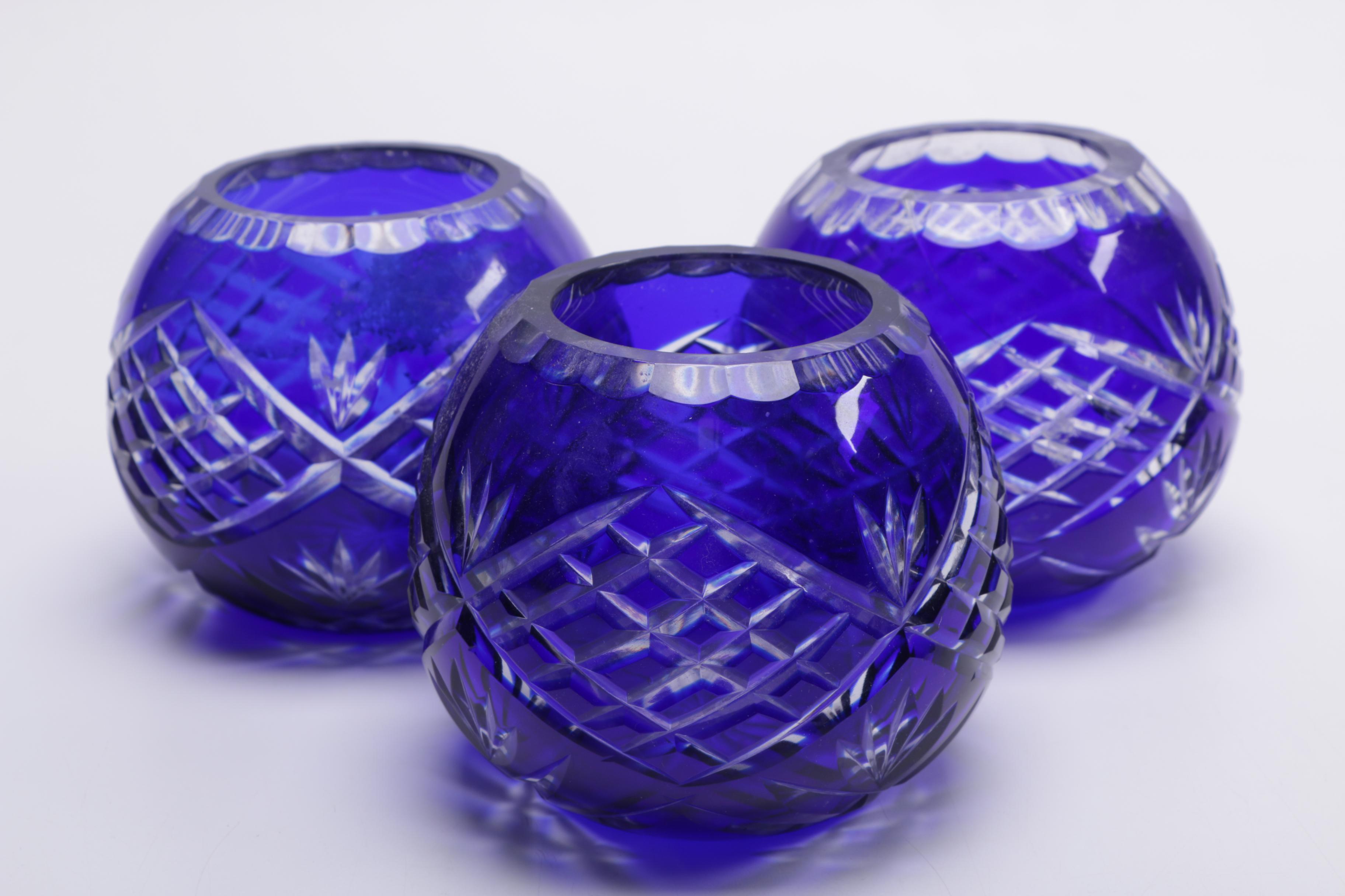 Blue Cut to Clear Glass Collection