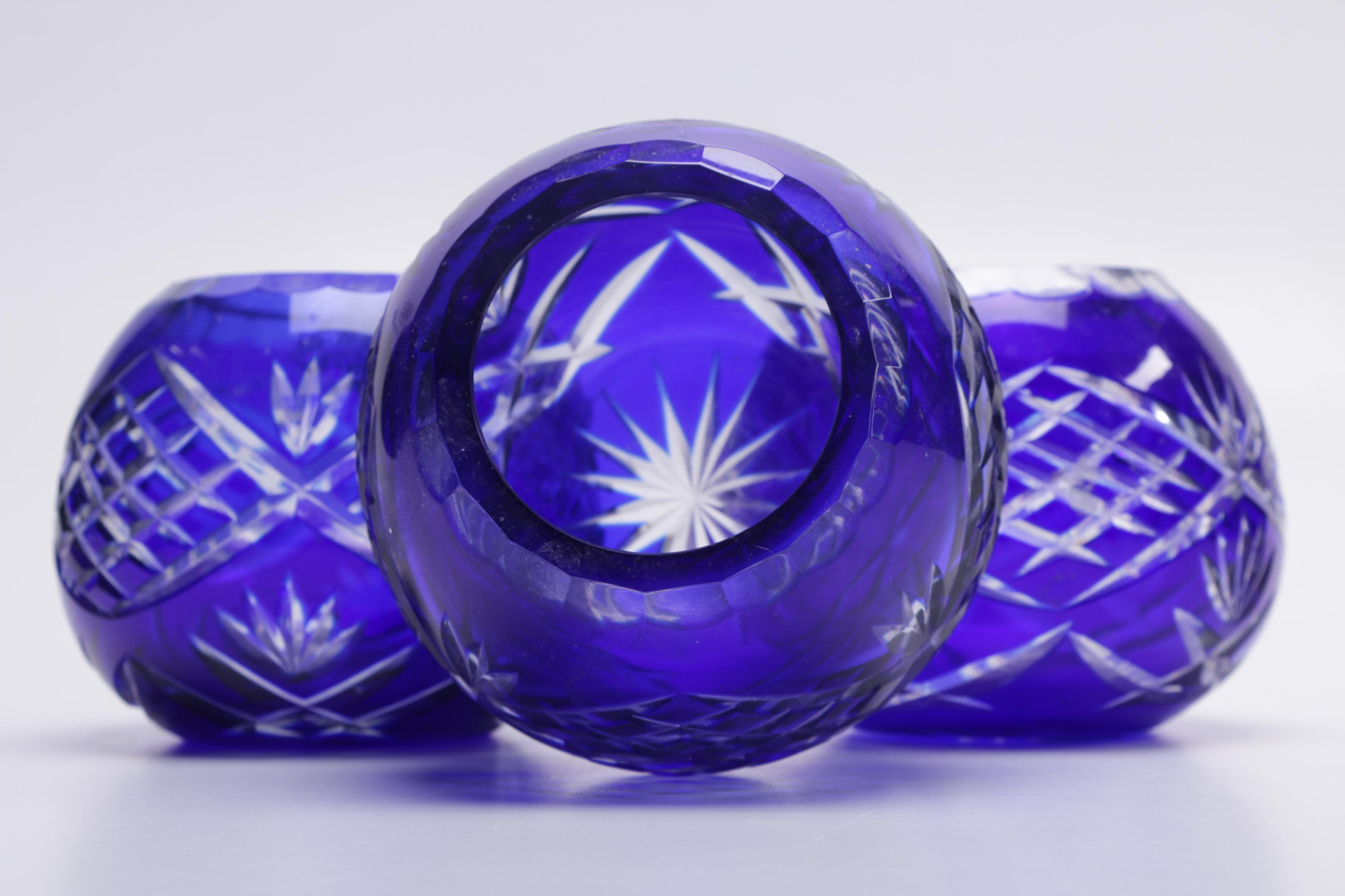 Blue Cut to Clear Glass Collection