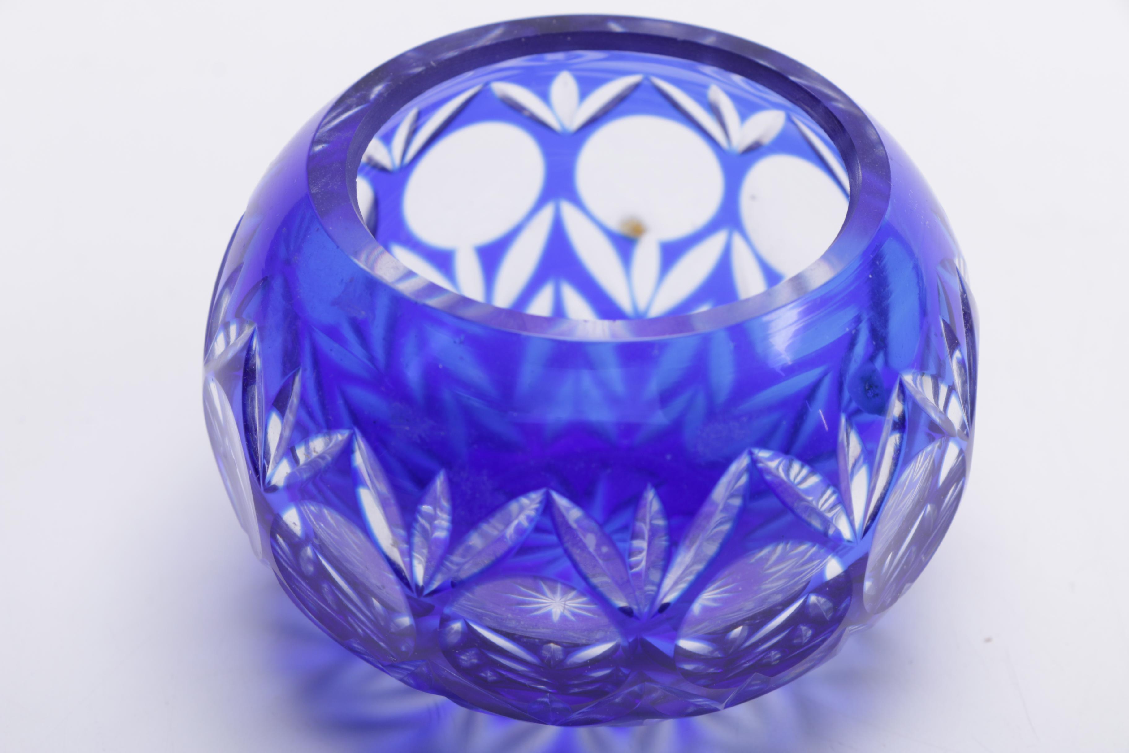 Blue Cut to Clear Glass Collection