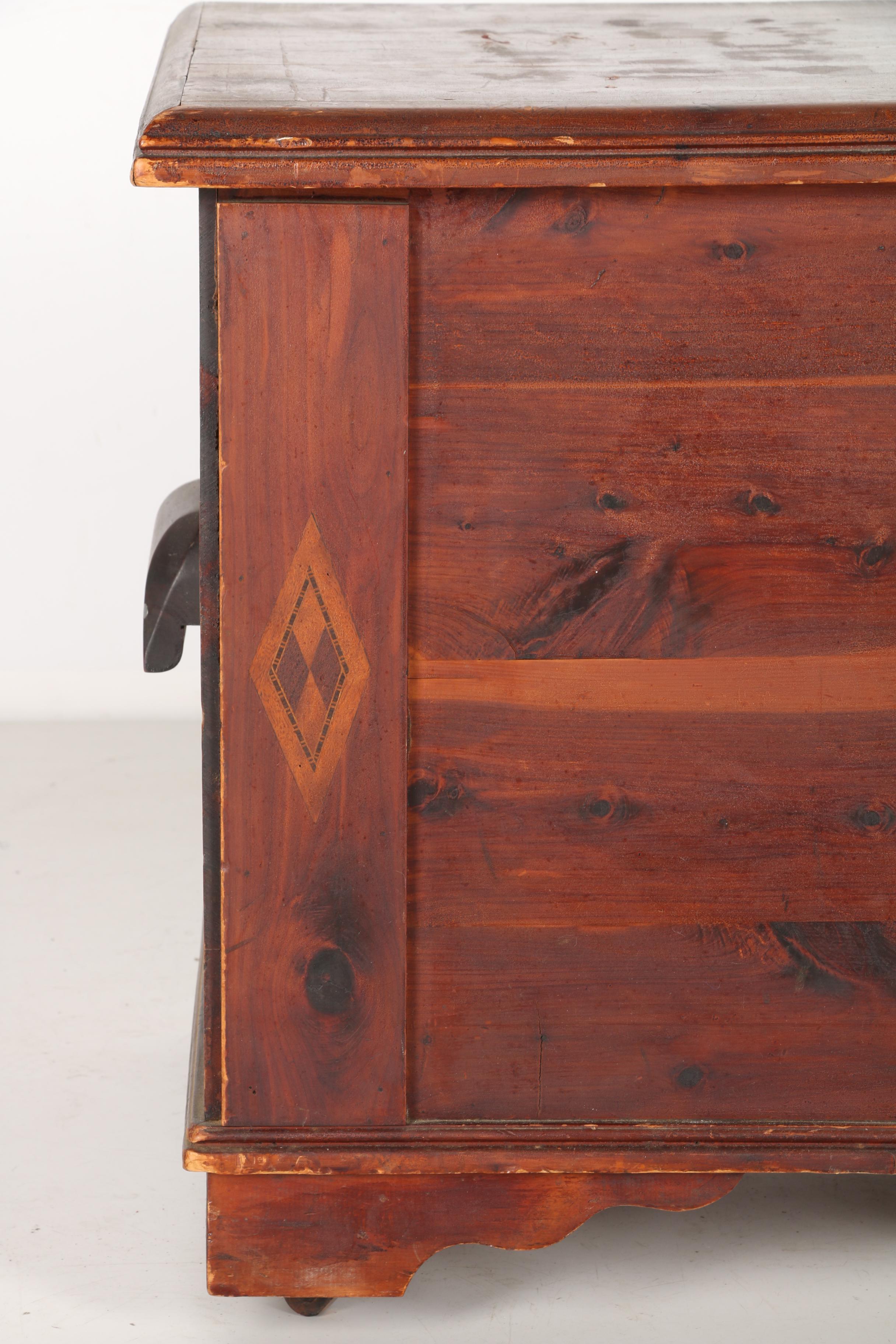 Vintage Parquetry Cedar Chest
