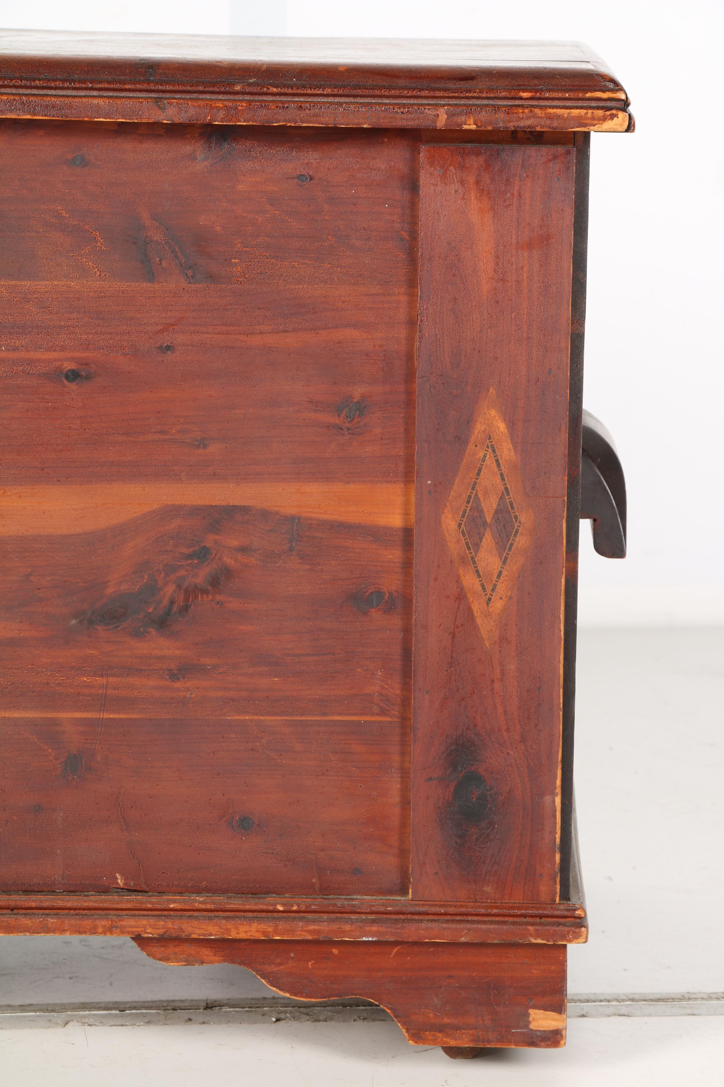 Vintage Parquetry Cedar Chest