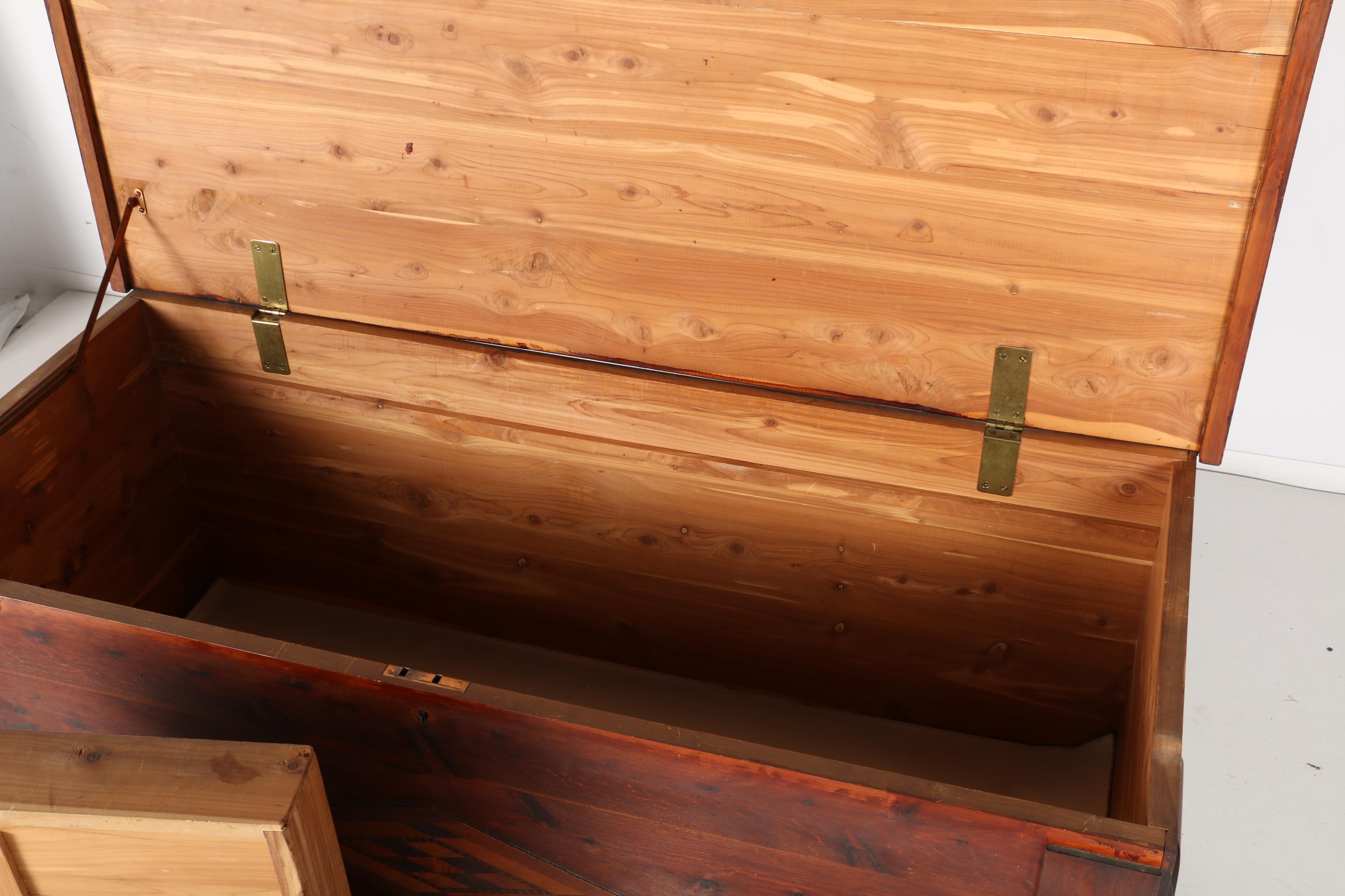 Vintage Parquetry Cedar Chest