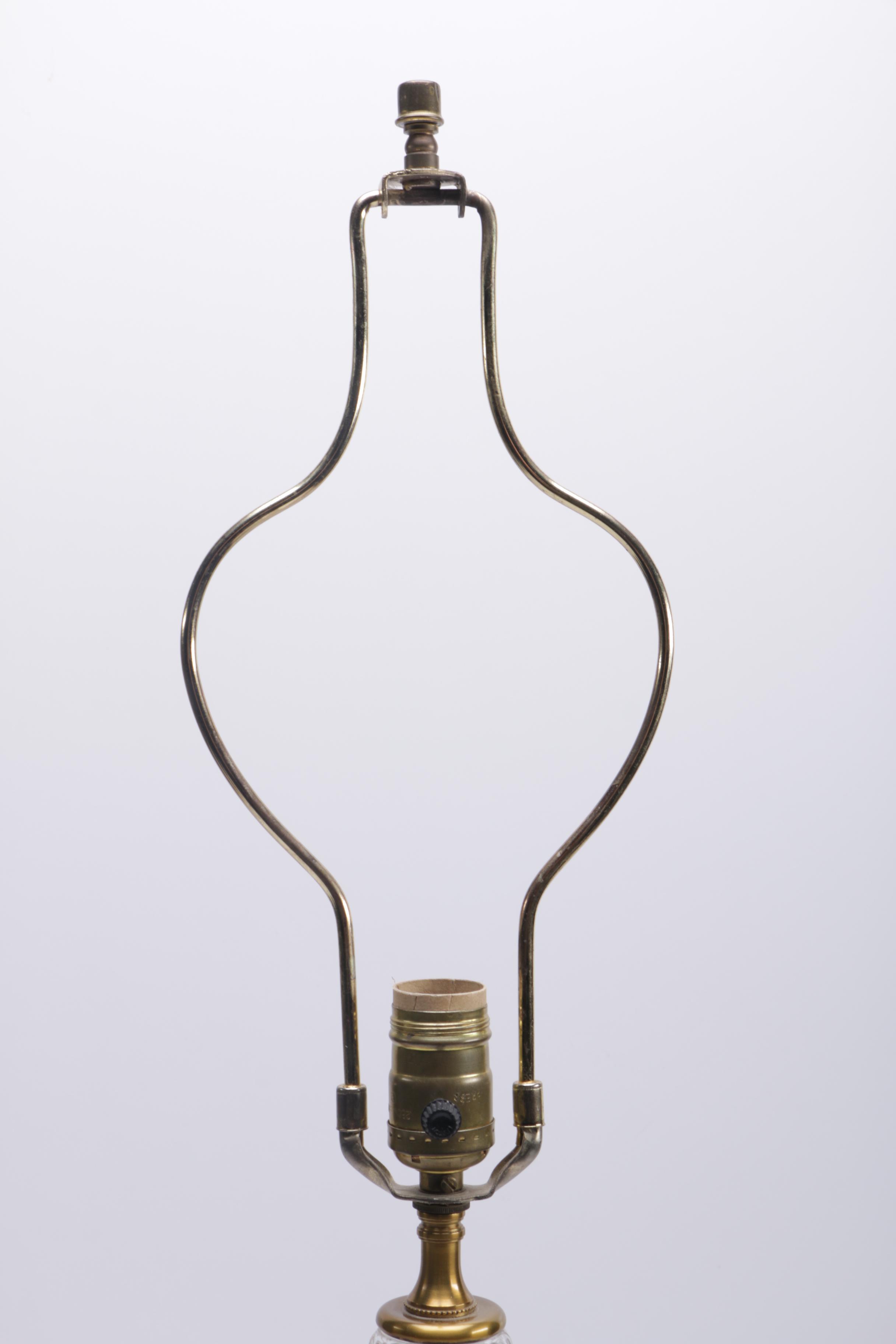 Paul Hanson Glass Urn Table Lamps