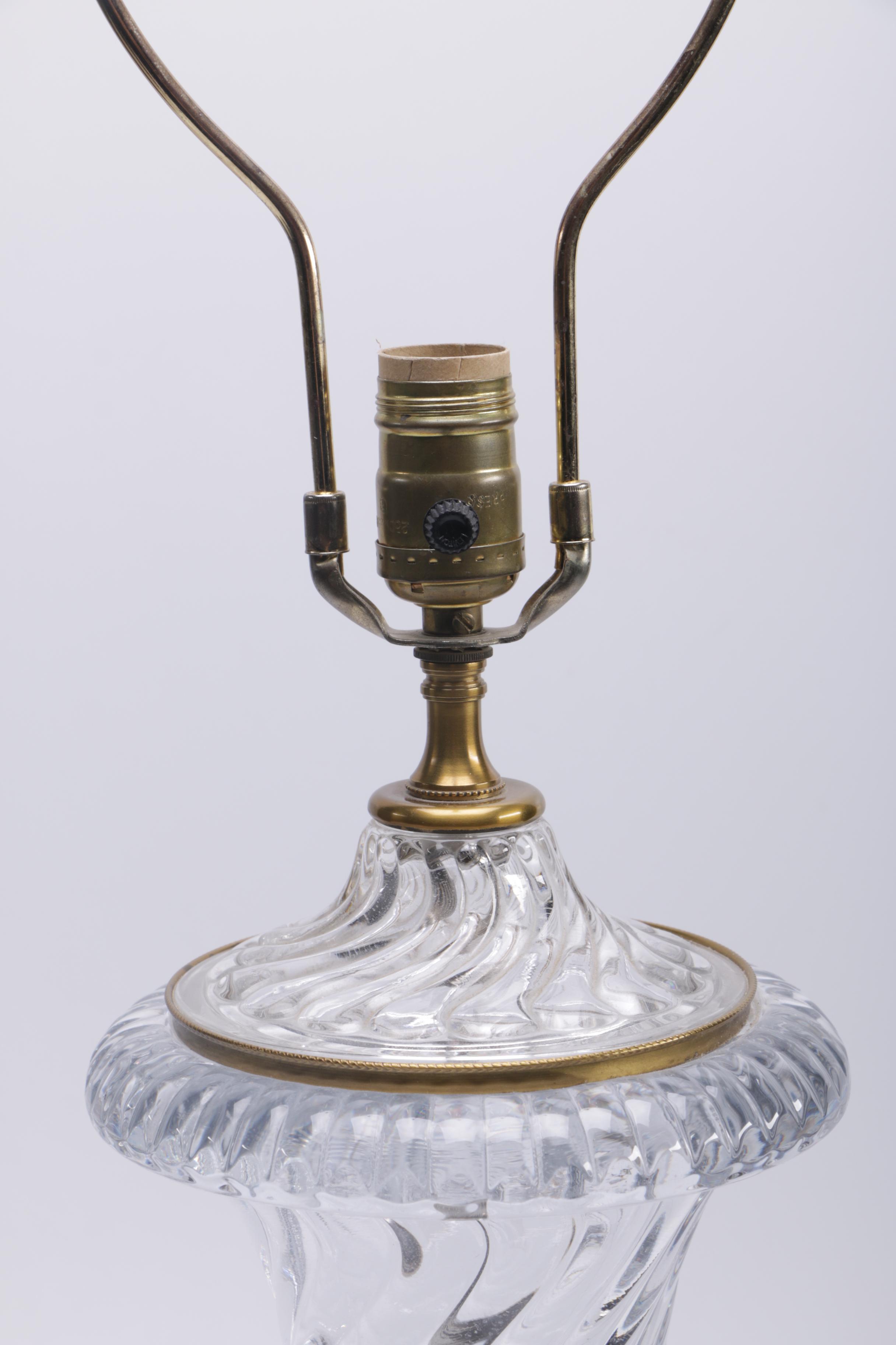 Paul Hanson Glass Urn Table Lamps