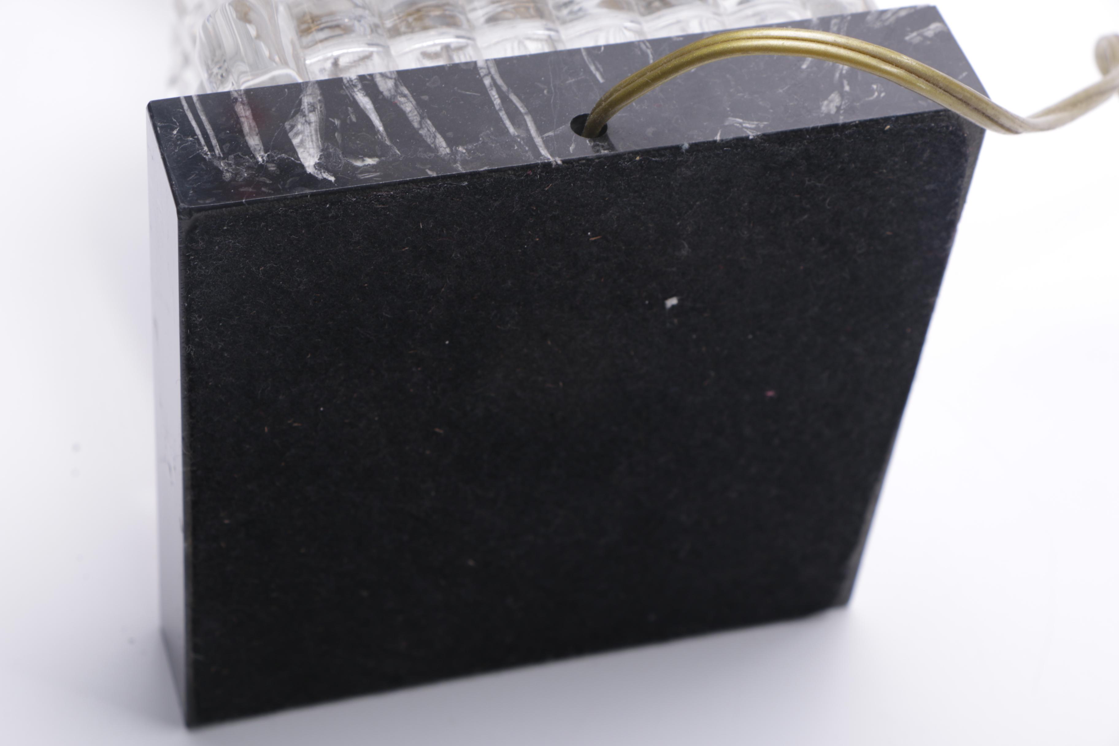 Paul Hanson Glass Urn Table Lamps