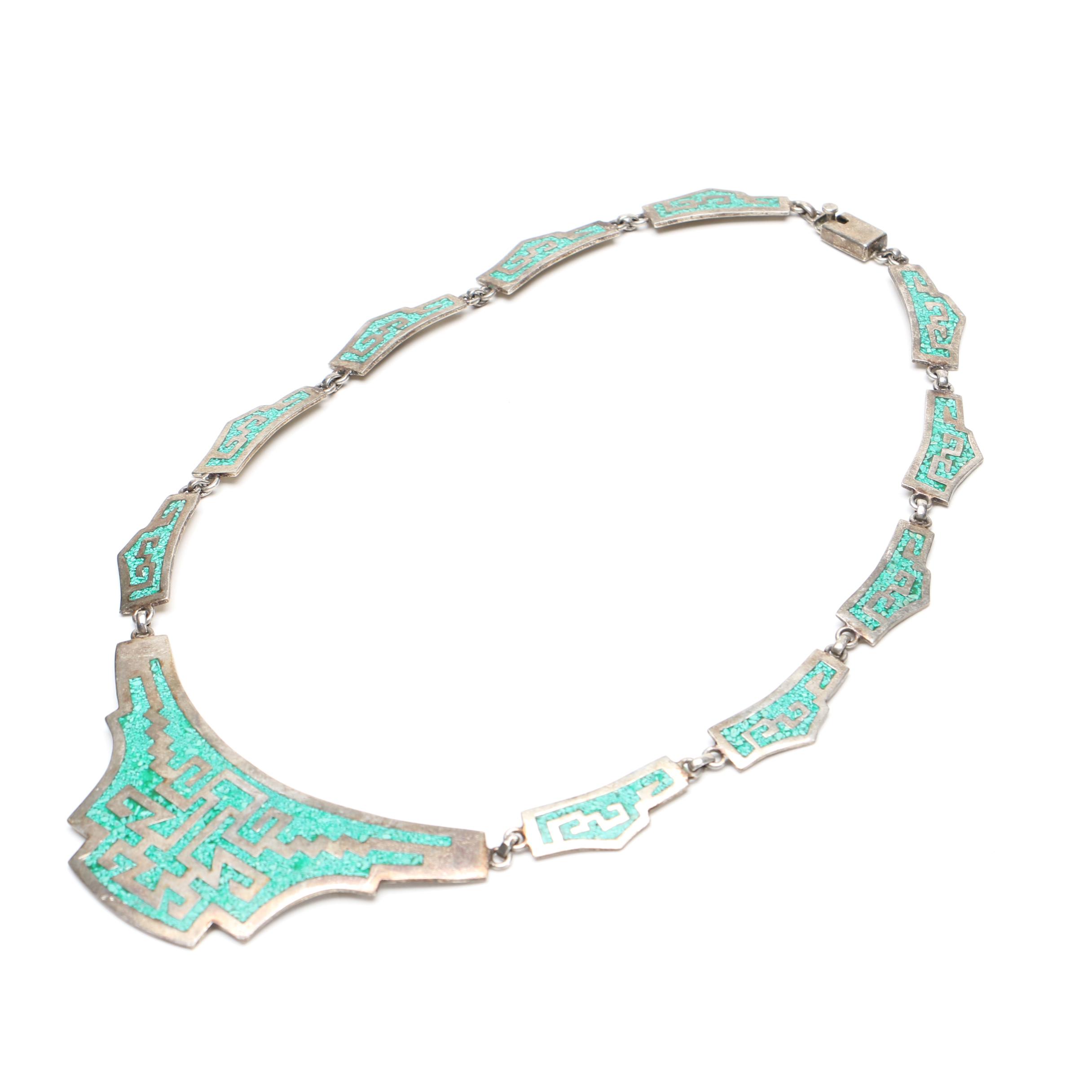 Silver Tone Jewelry With Turquoise and Other Stones