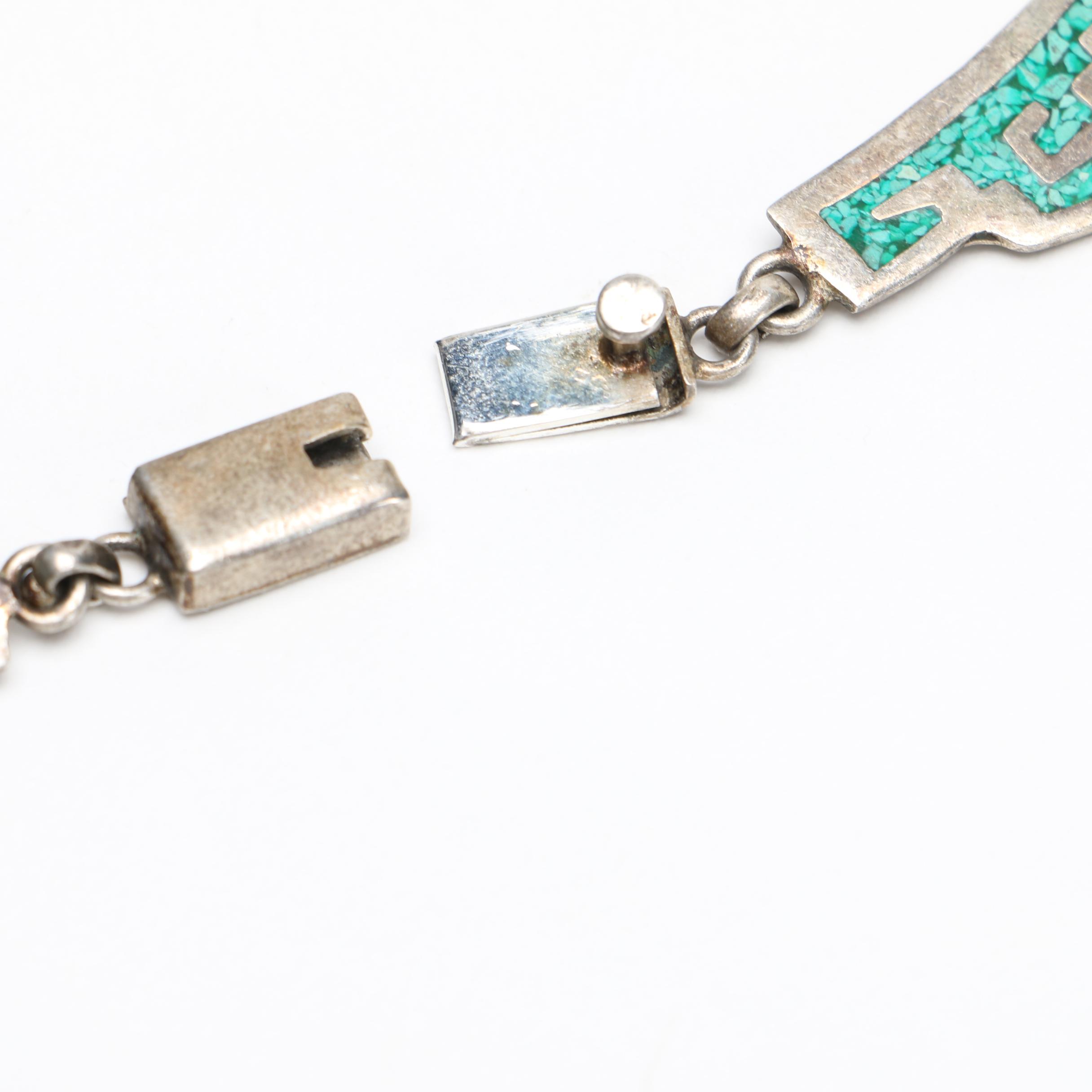 Silver Tone Jewelry With Turquoise and Other Stones