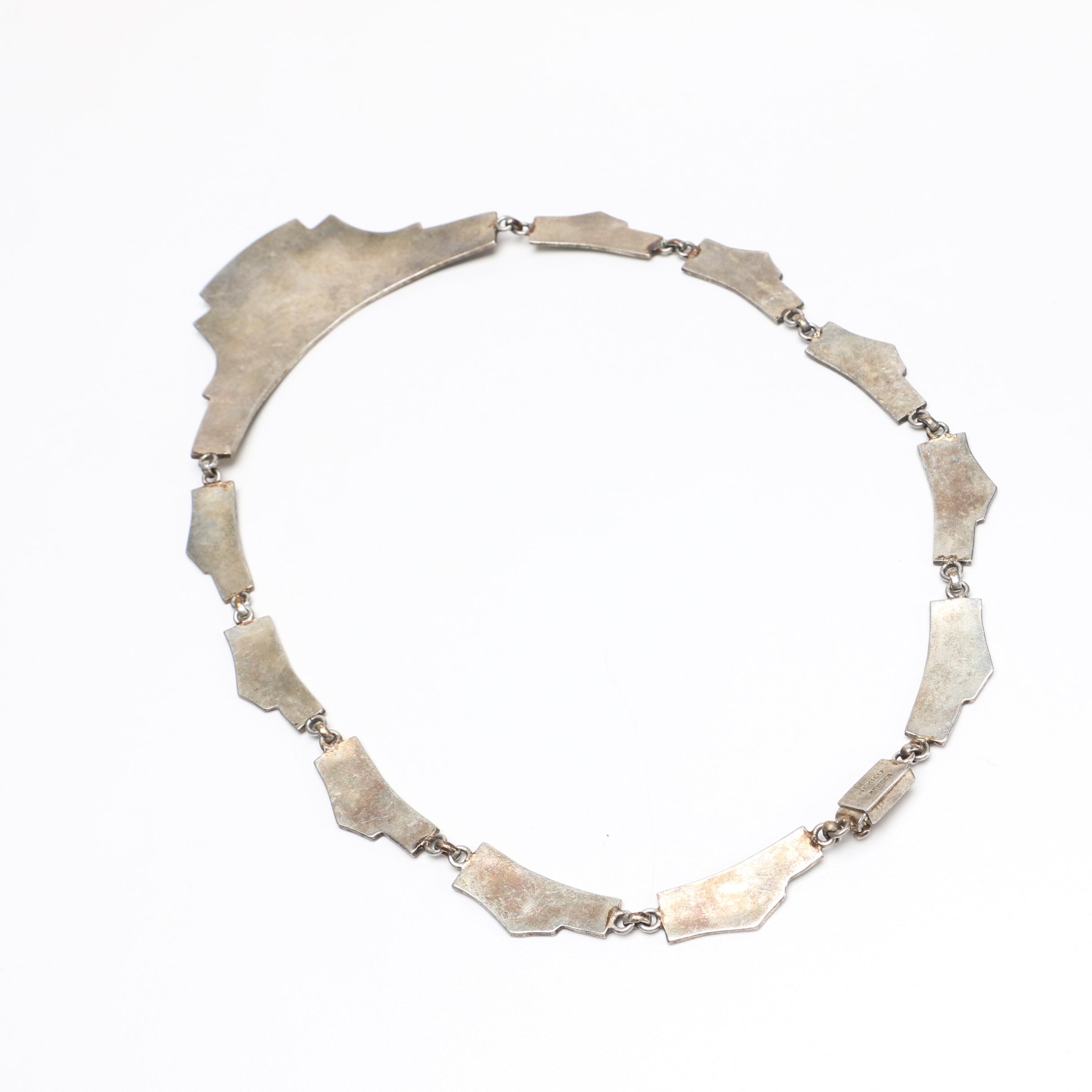 Silver Tone Jewelry With Turquoise and Other Stones