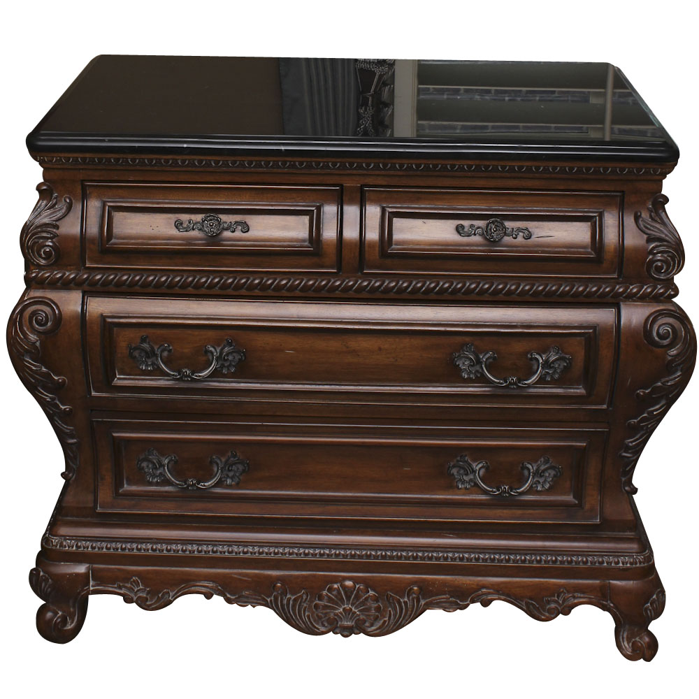 Thomasville Four-Drawer Chest With Marble Top