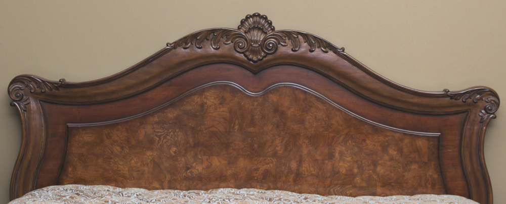 Thomasville King Size Provincial Louis XV Style Bed Frame