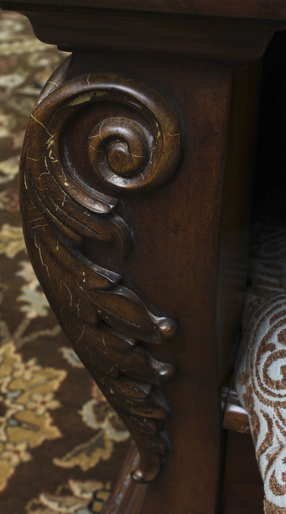 Thomasville King Size Provincial Louis XV Style Bed Frame