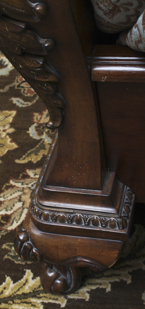 Thomasville King Size Provincial Louis XV Style Bed Frame