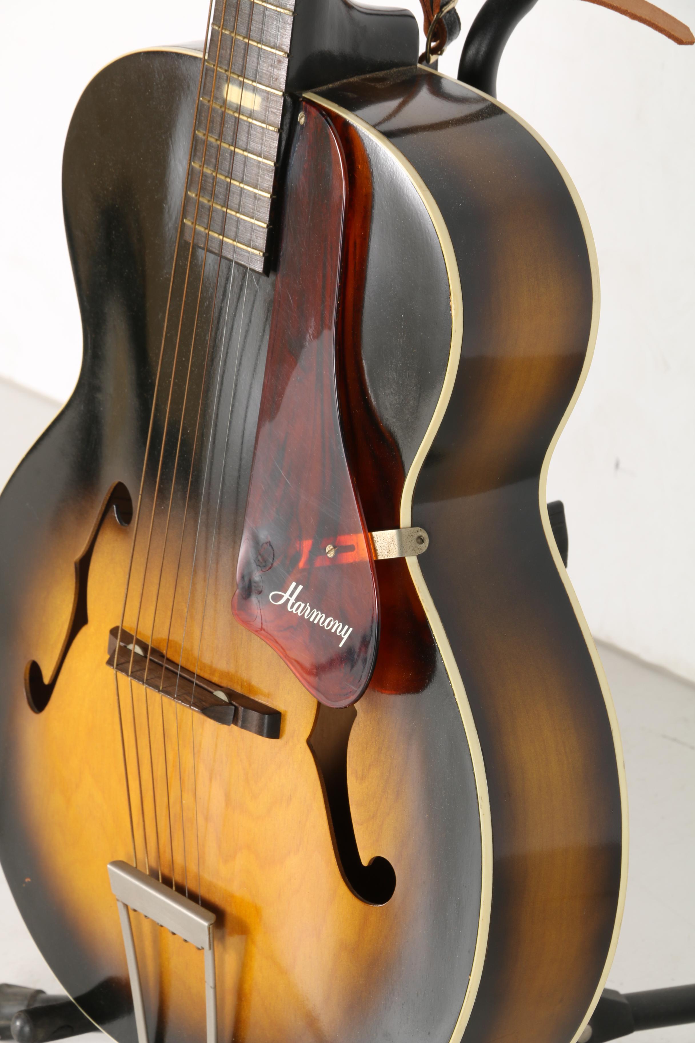 1960s Harmony Master Archtop Acoustic Guitar