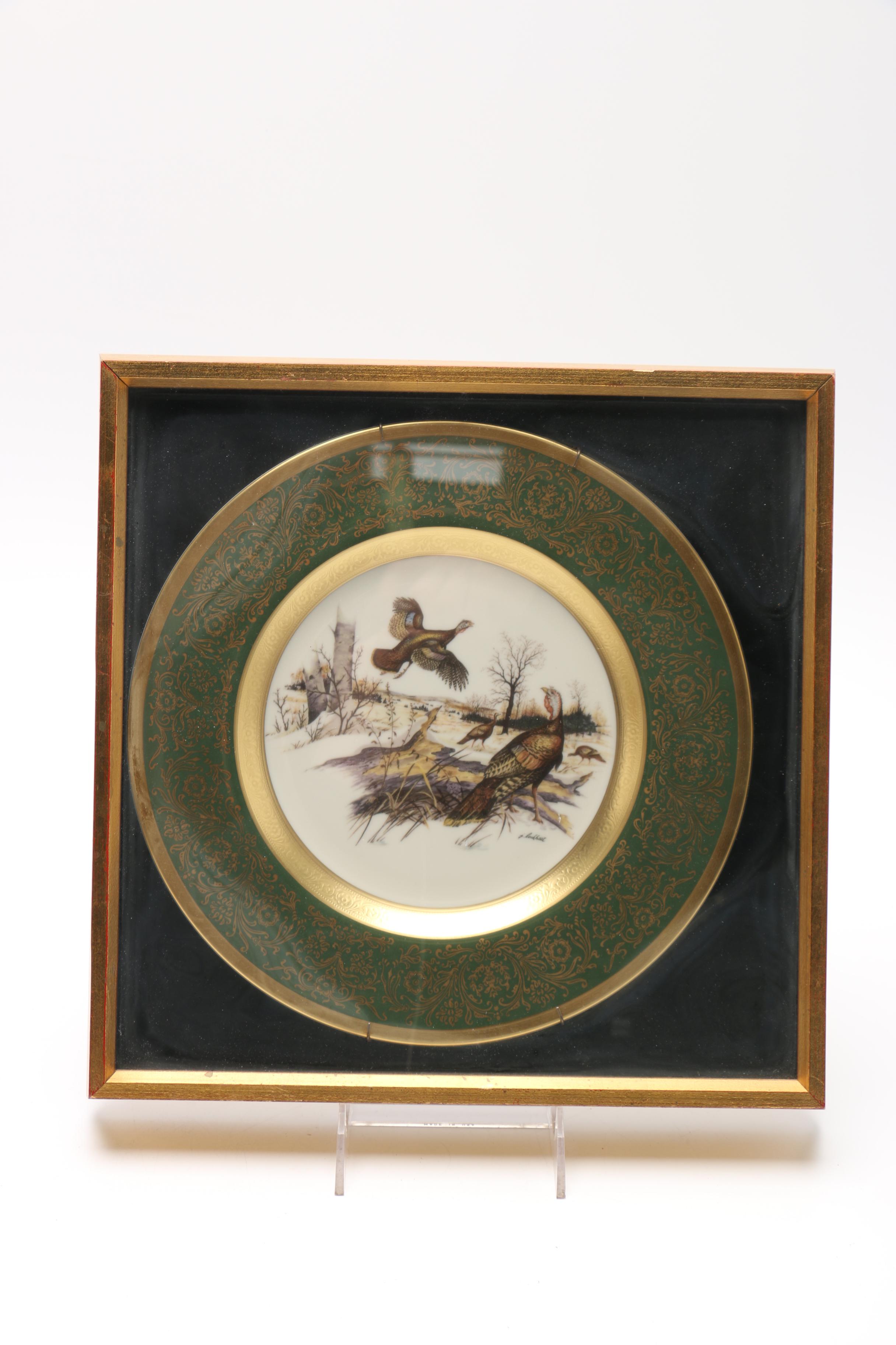 Set of Framed James Lockhart Decorative Plates