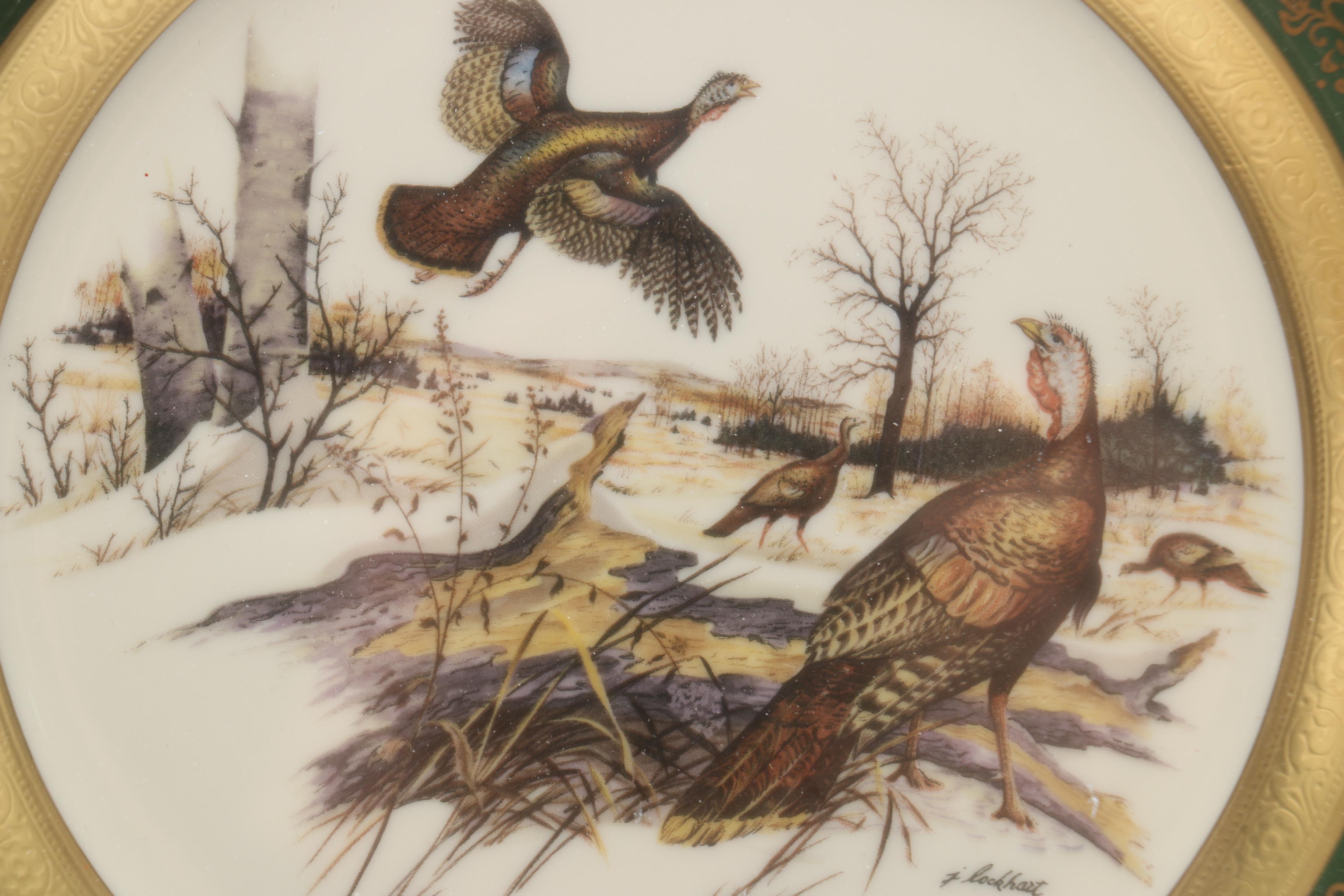 Set of Framed James Lockhart Decorative Plates