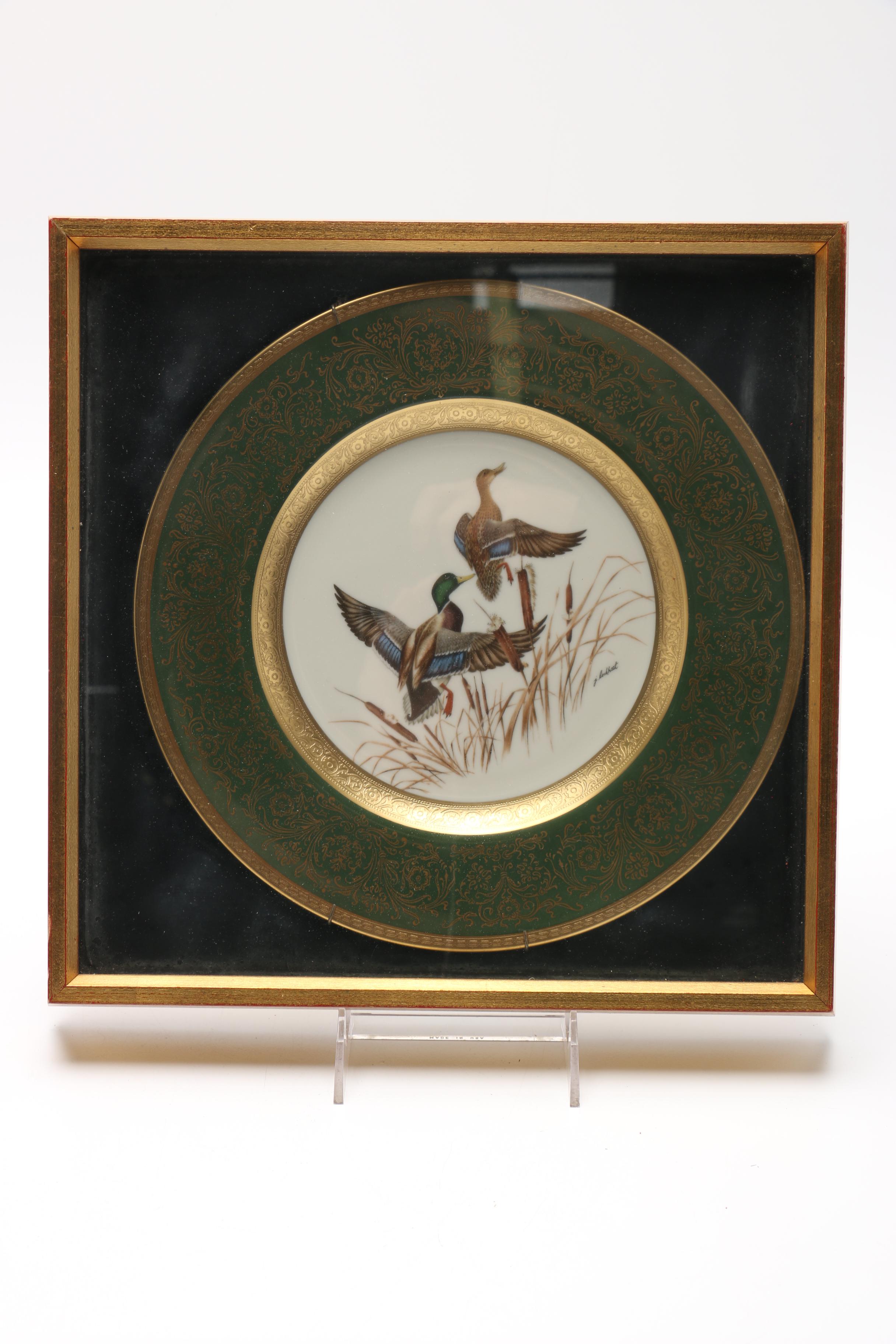 Set of Framed James Lockhart Decorative Plates