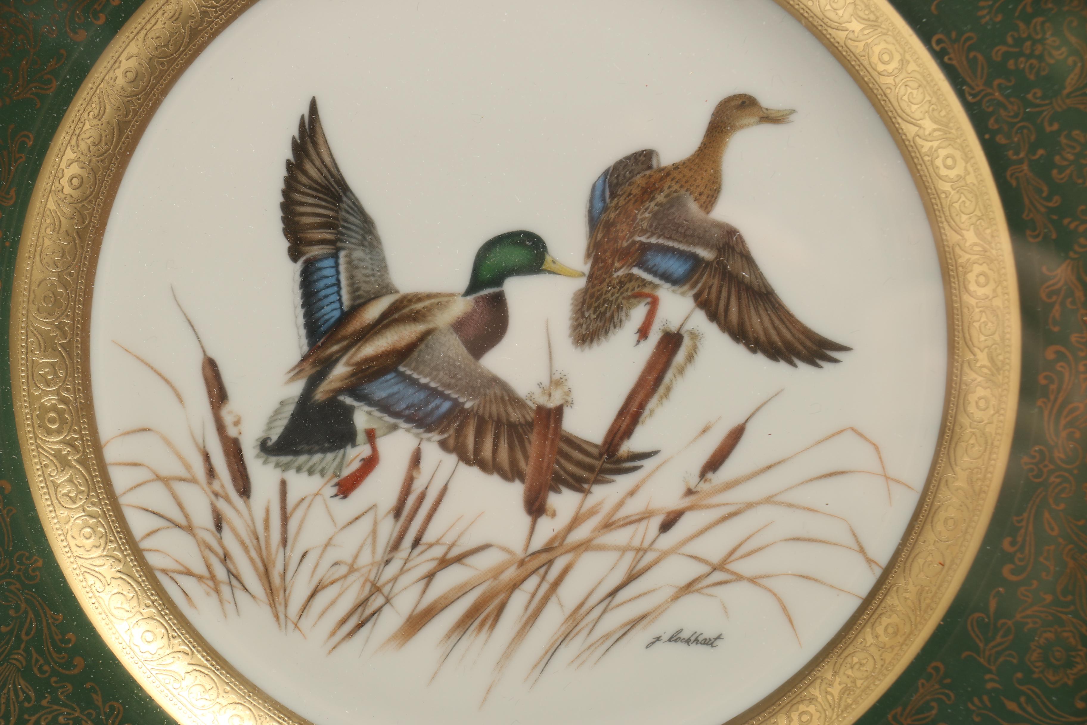 Set of Framed James Lockhart Decorative Plates