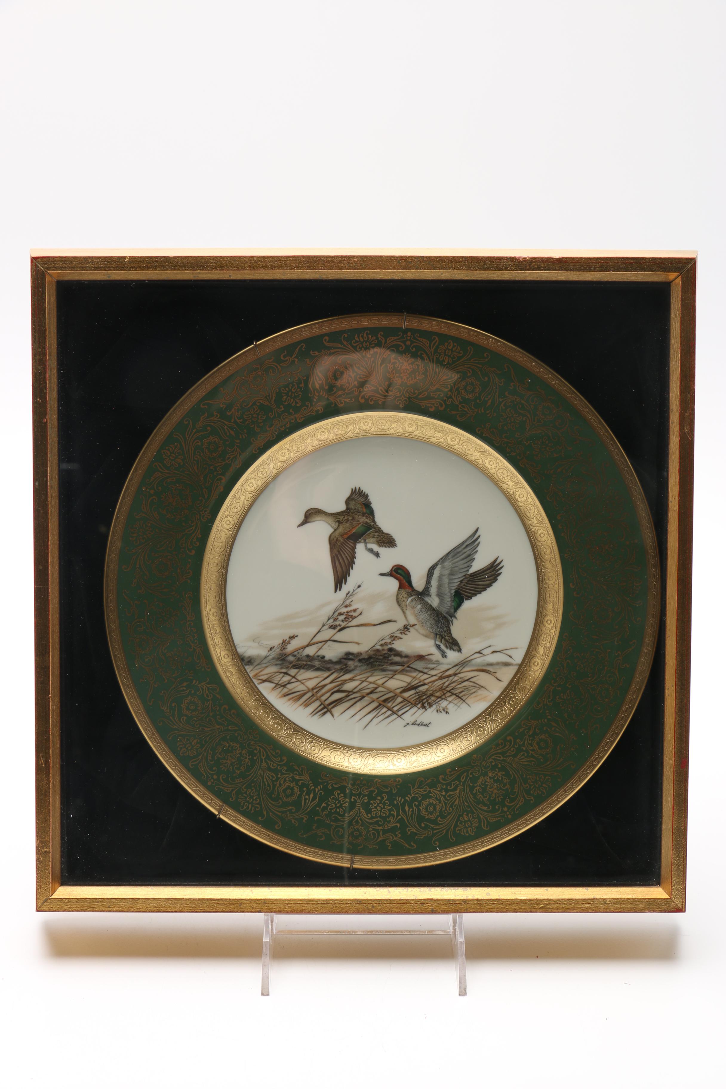 Set of Framed James Lockhart Decorative Plates