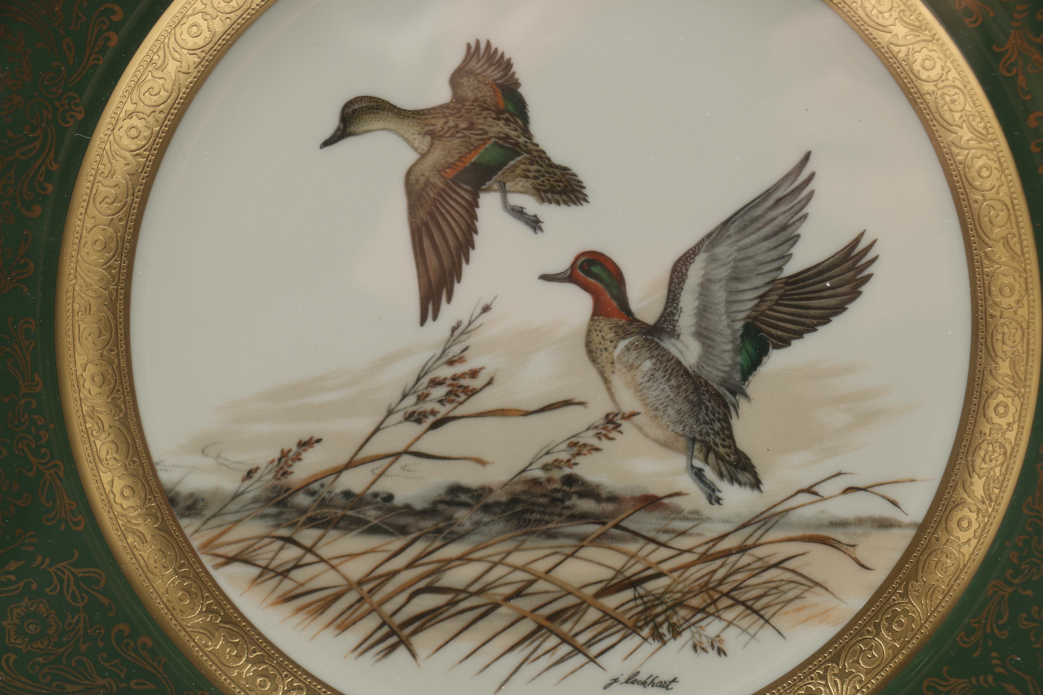Set of Framed James Lockhart Decorative Plates