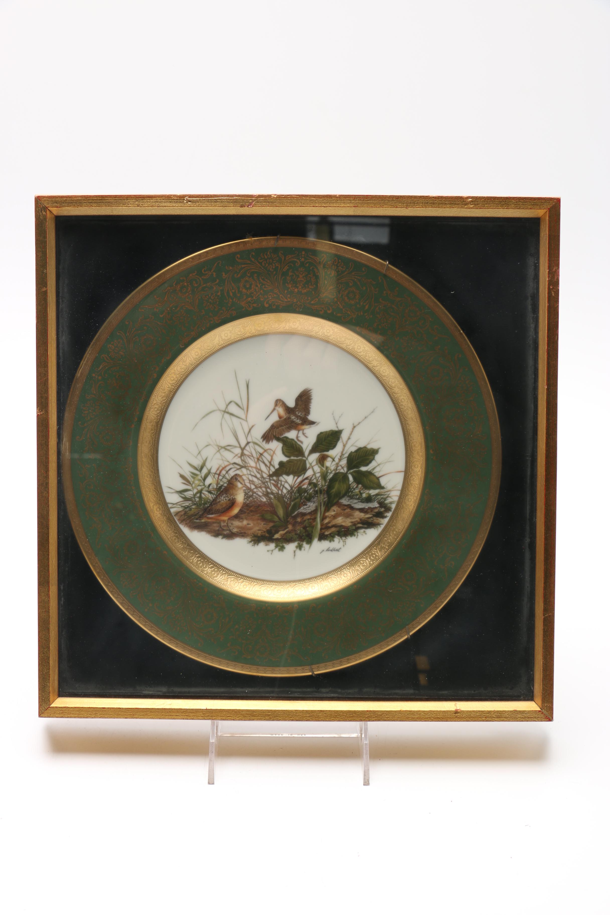 Set of Framed James Lockhart Decorative Plates