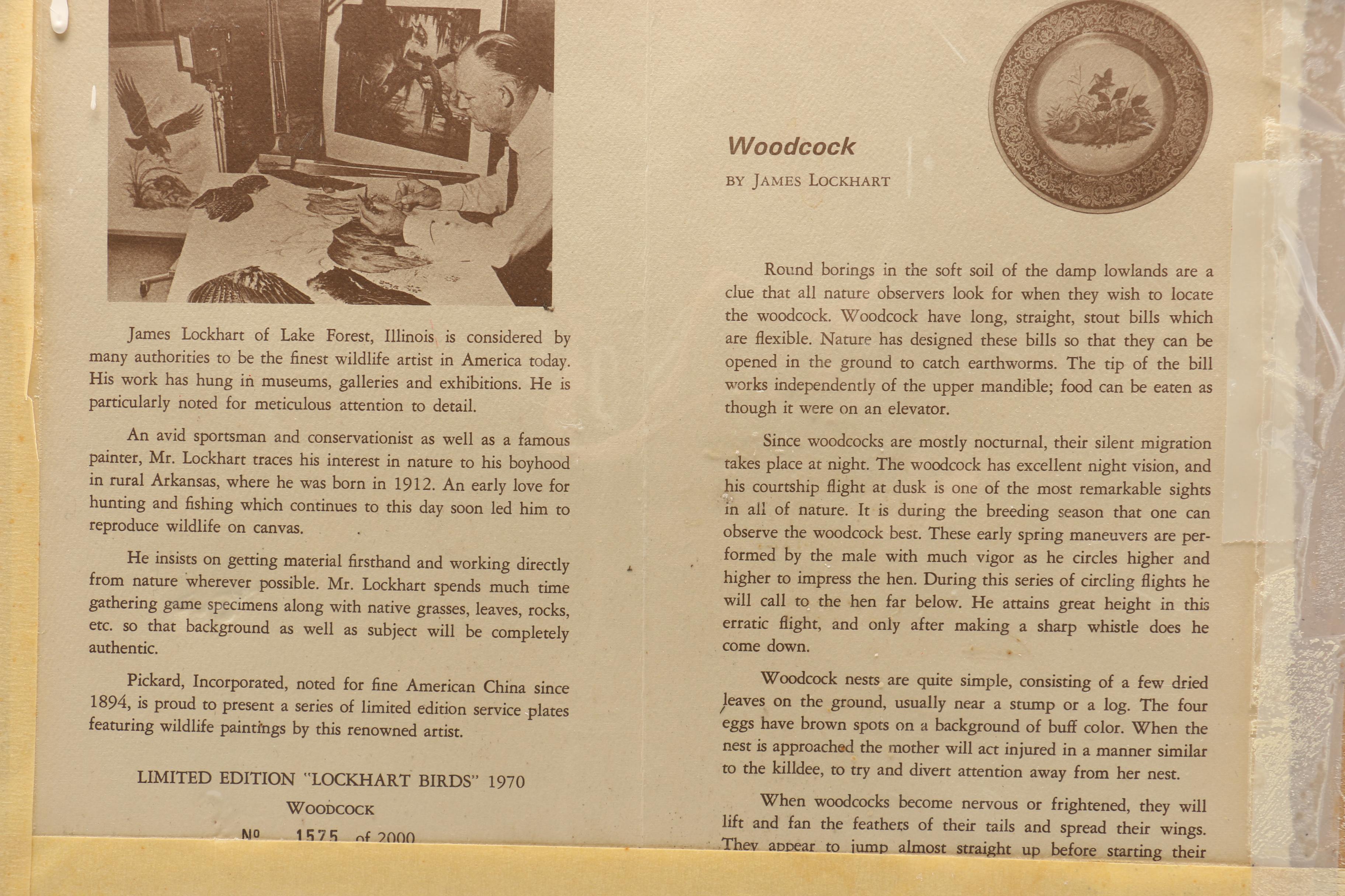 Set of Framed James Lockhart Decorative Plates