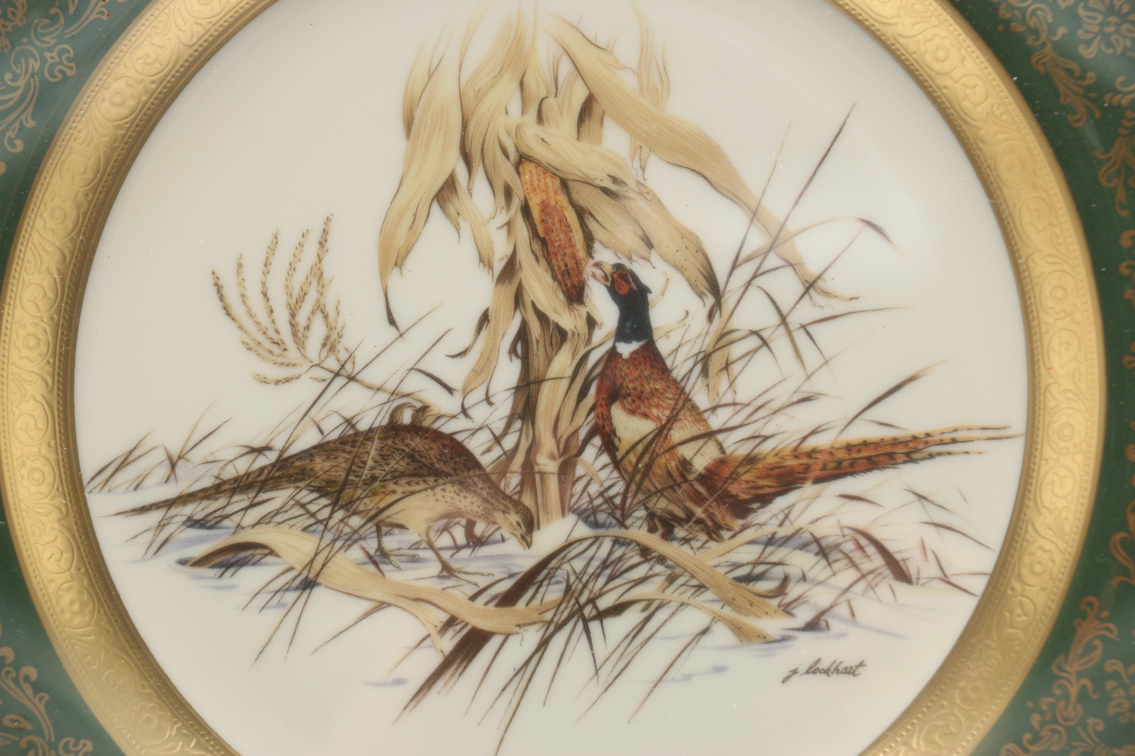 Set of Framed James Lockhart Decorative Plates