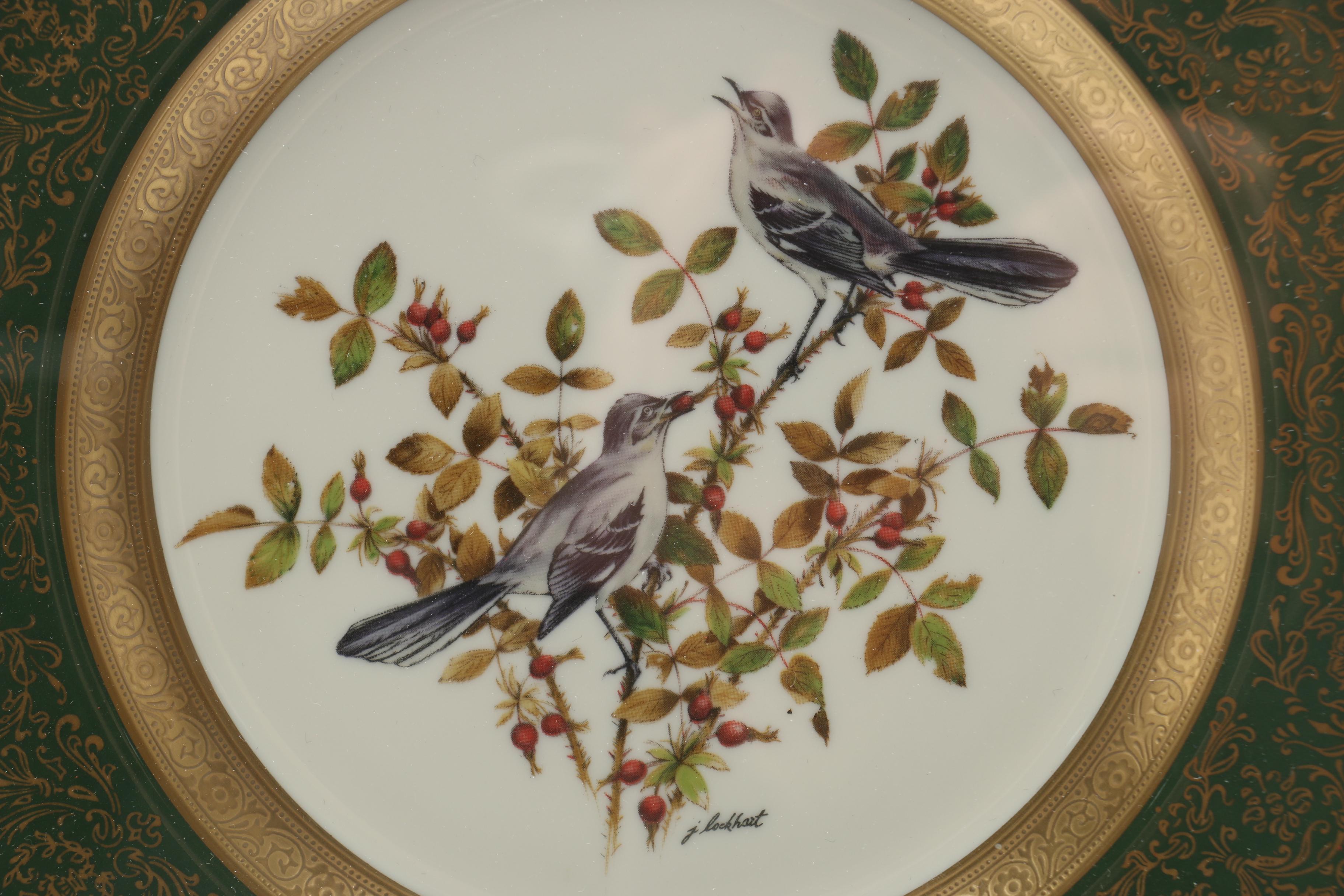 Set of Framed James Lockhart Decorative Plates