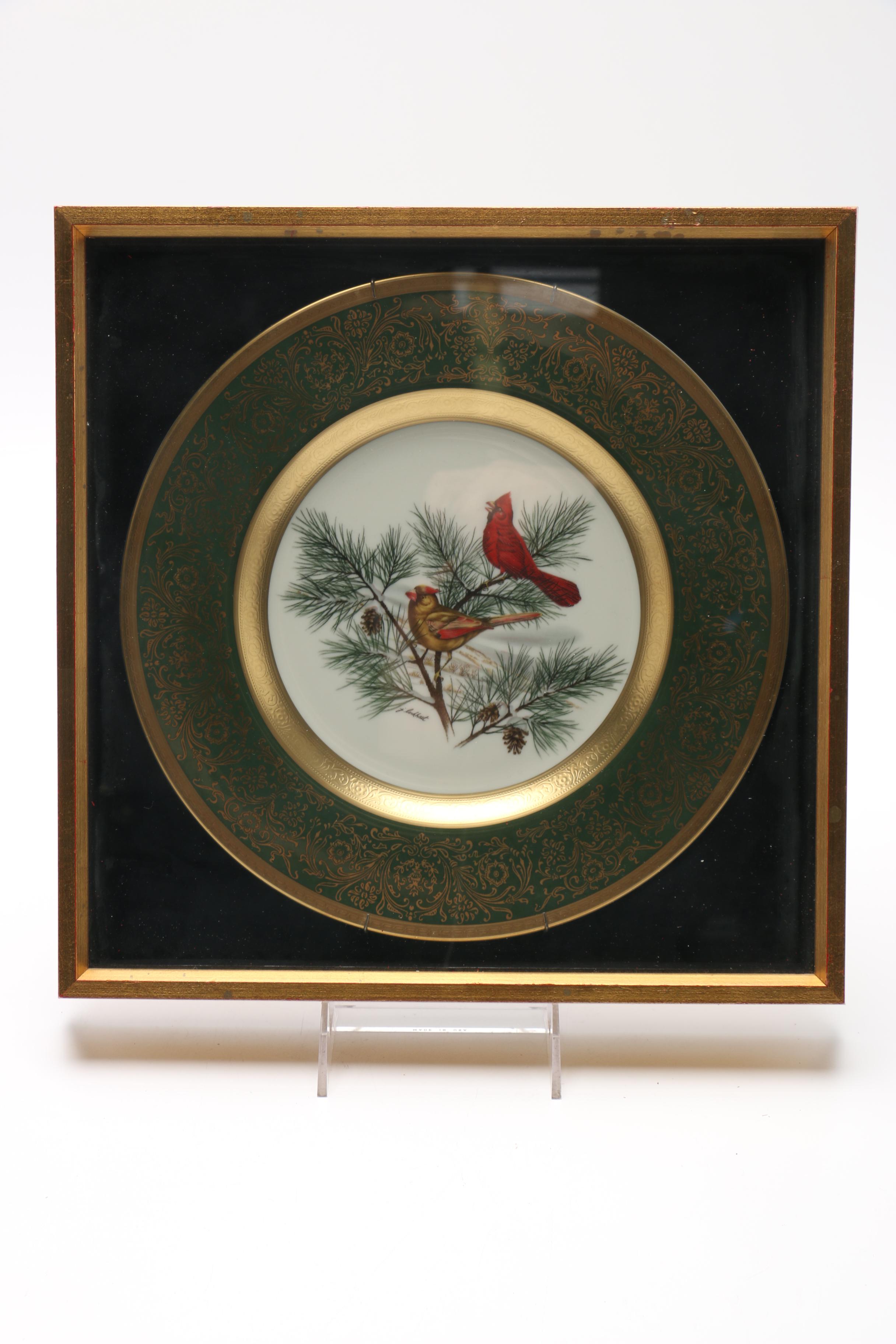 Set of Framed James Lockhart Decorative Plates