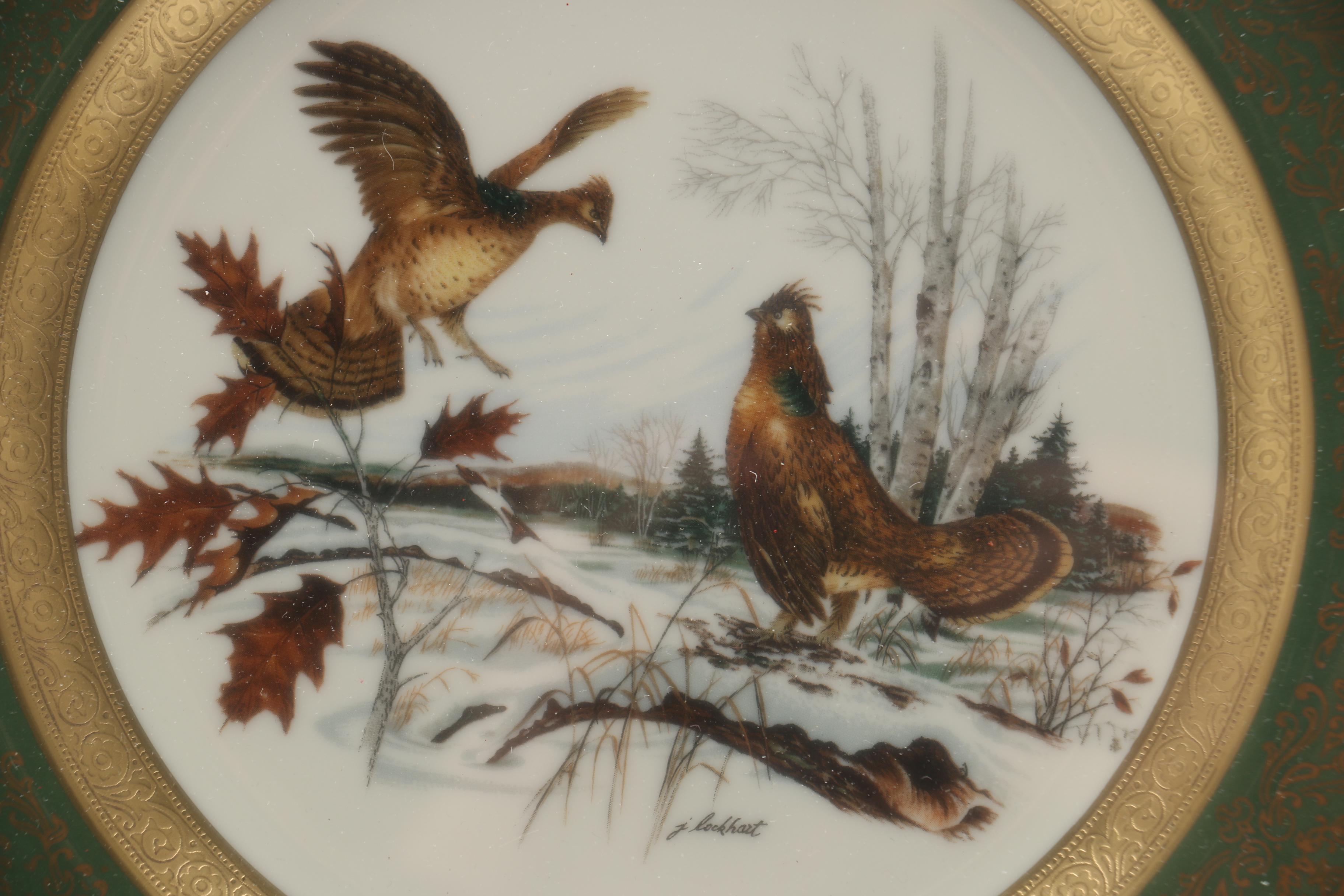 Set of Framed James Lockhart Decorative Plates
