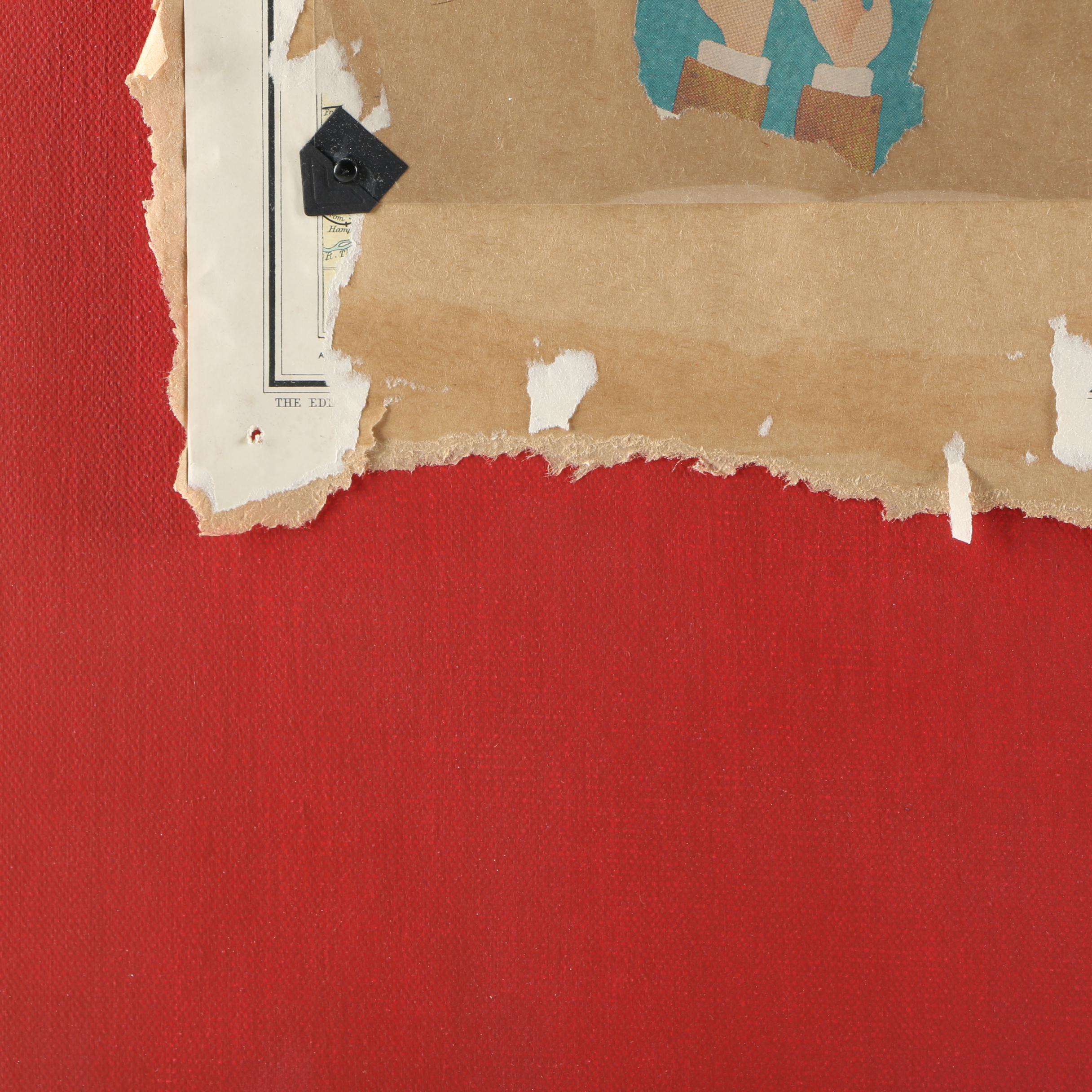 Gregg Harper Mixed Media Collage on Canvas "The Simple Explanation"